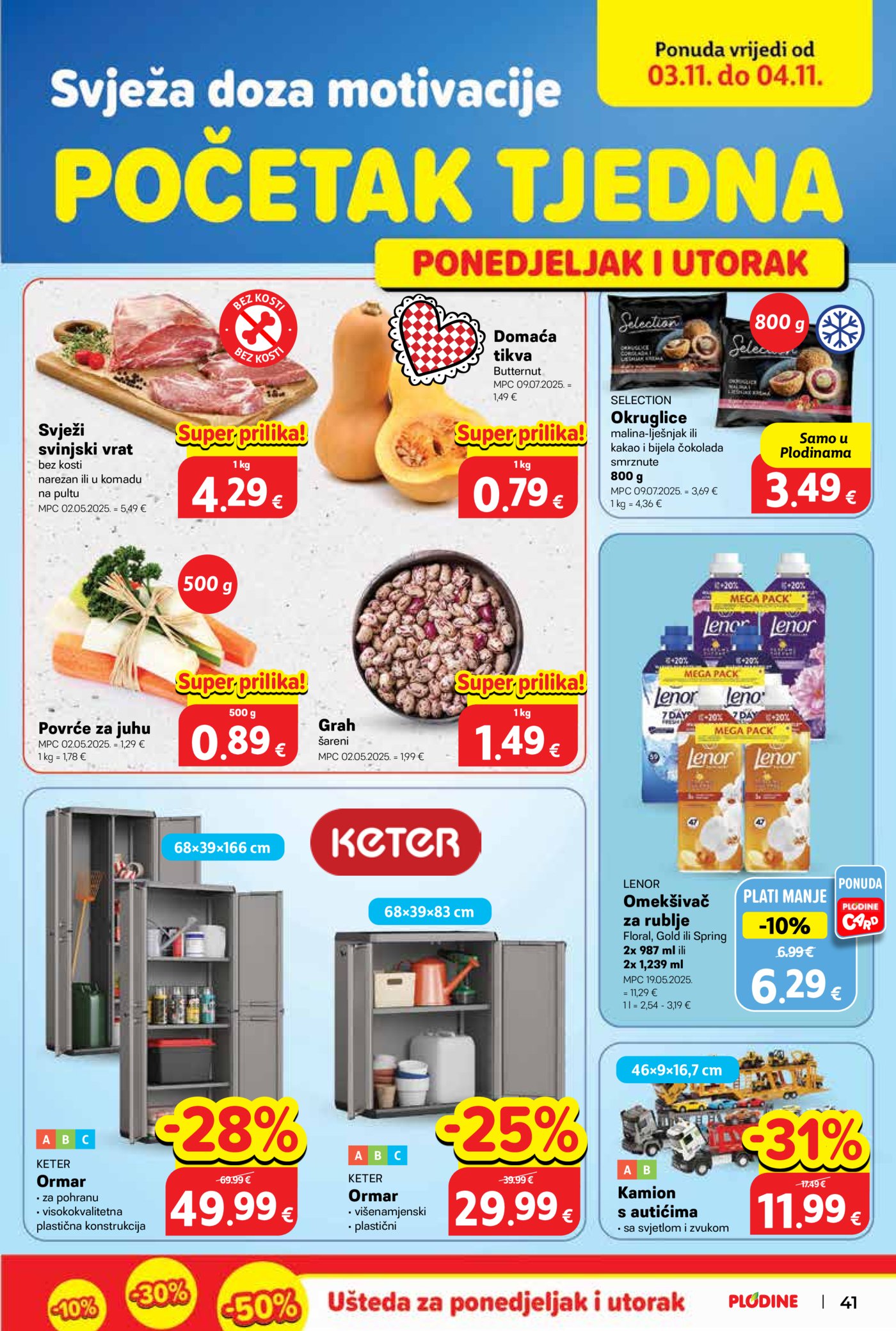 Plodine katalog Akcija 29.10. - 04.11.2025.