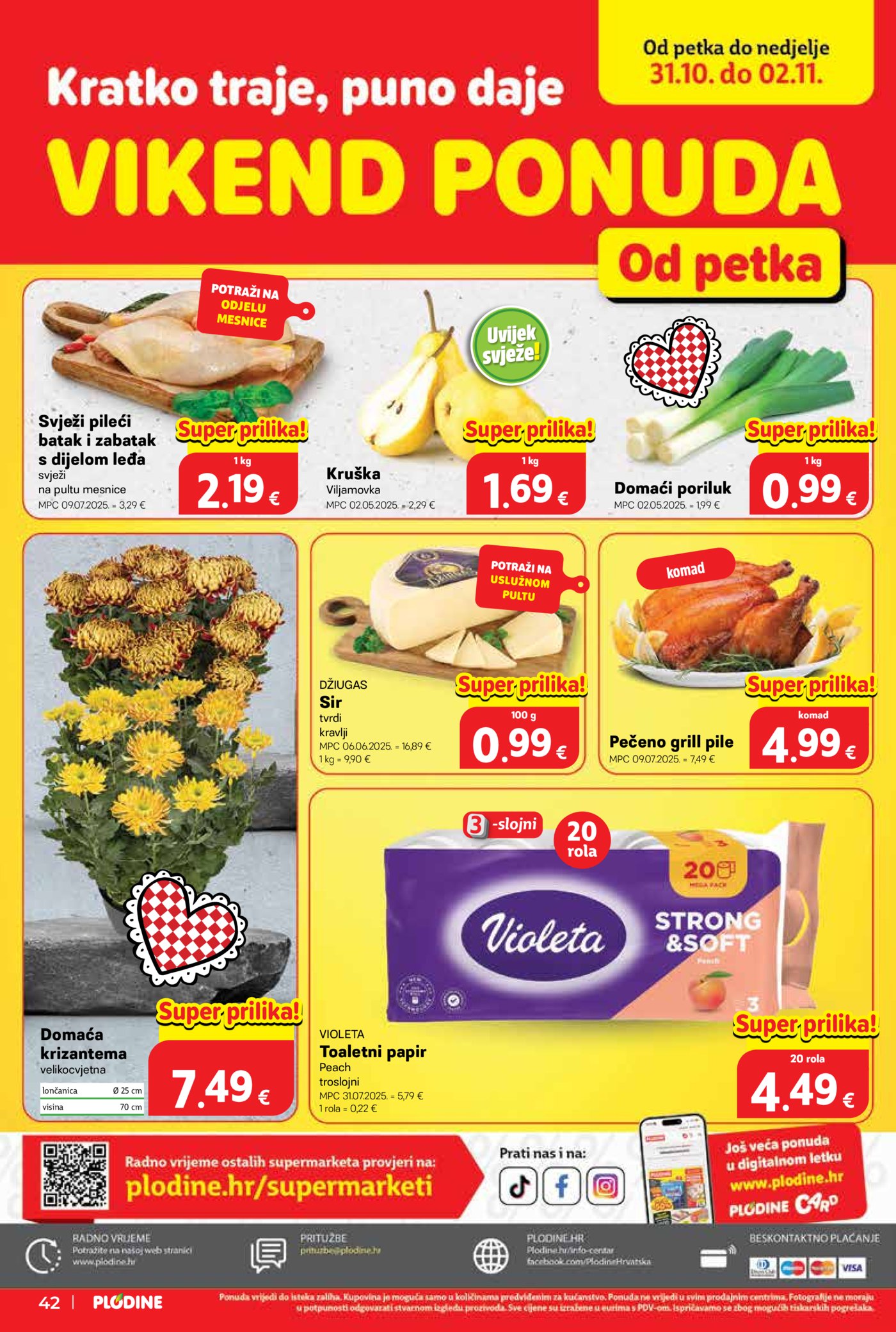 Plodine katalog Akcija 29.10. - 04.11.2025.