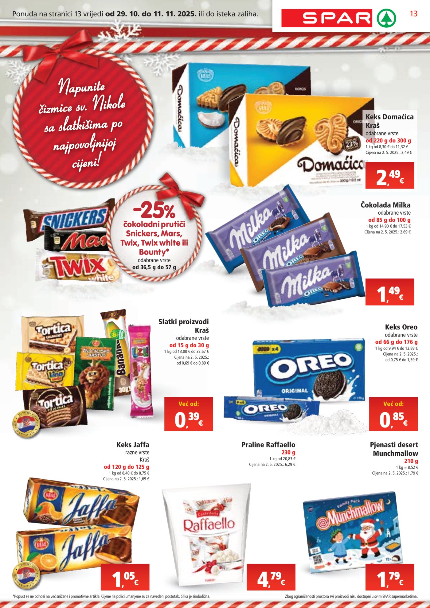 SPAR katalog Akcija 29.10. - 04.11.2025.