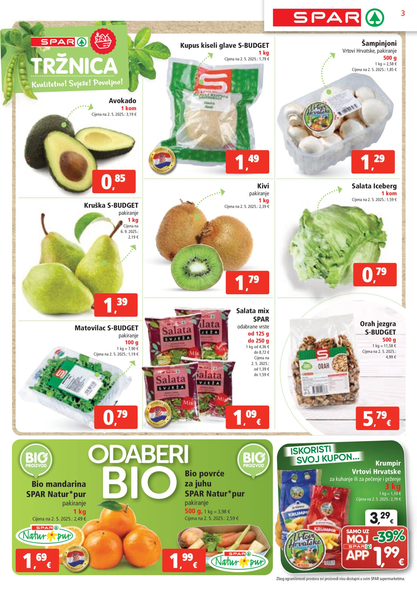 SPAR katalog Akcija 29.10. - 04.11.2025.