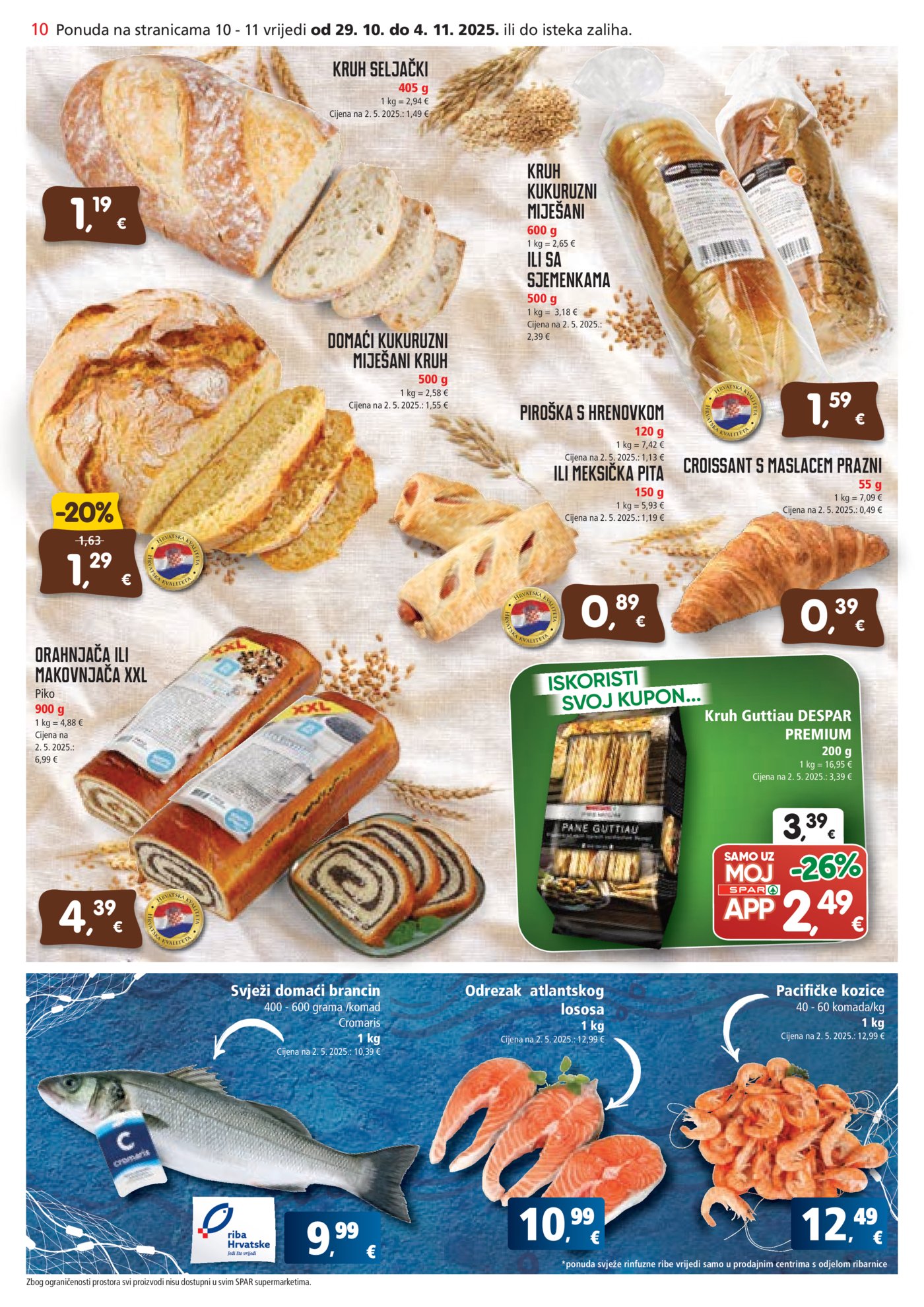 SPAR katalog Akcija 29.10. - 04.11.2025.