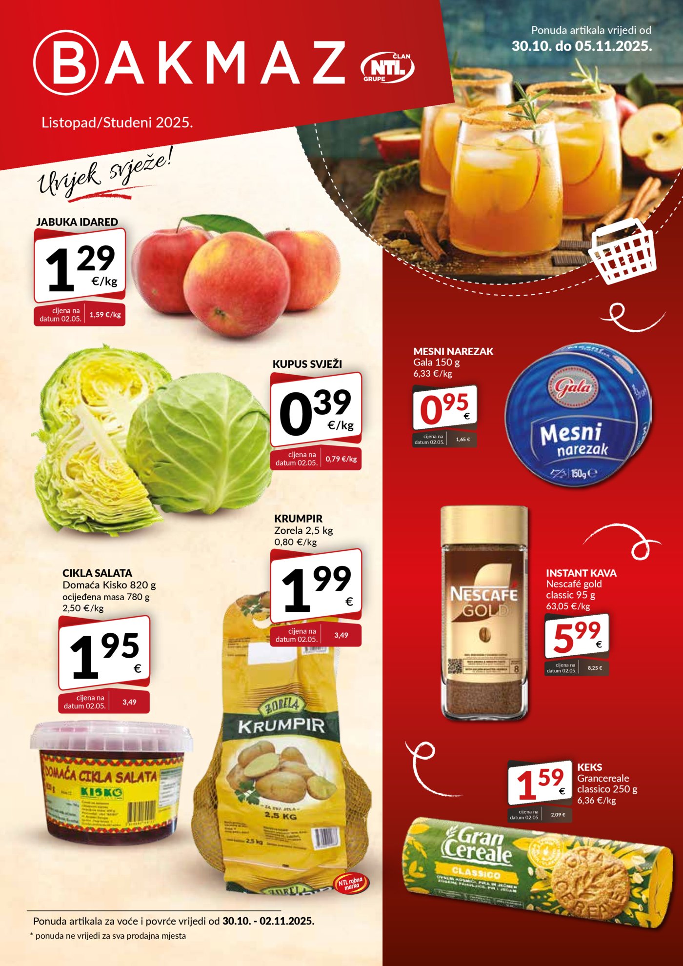Bakmaz katalog Akcija 30.10. - 05.11.2025.
