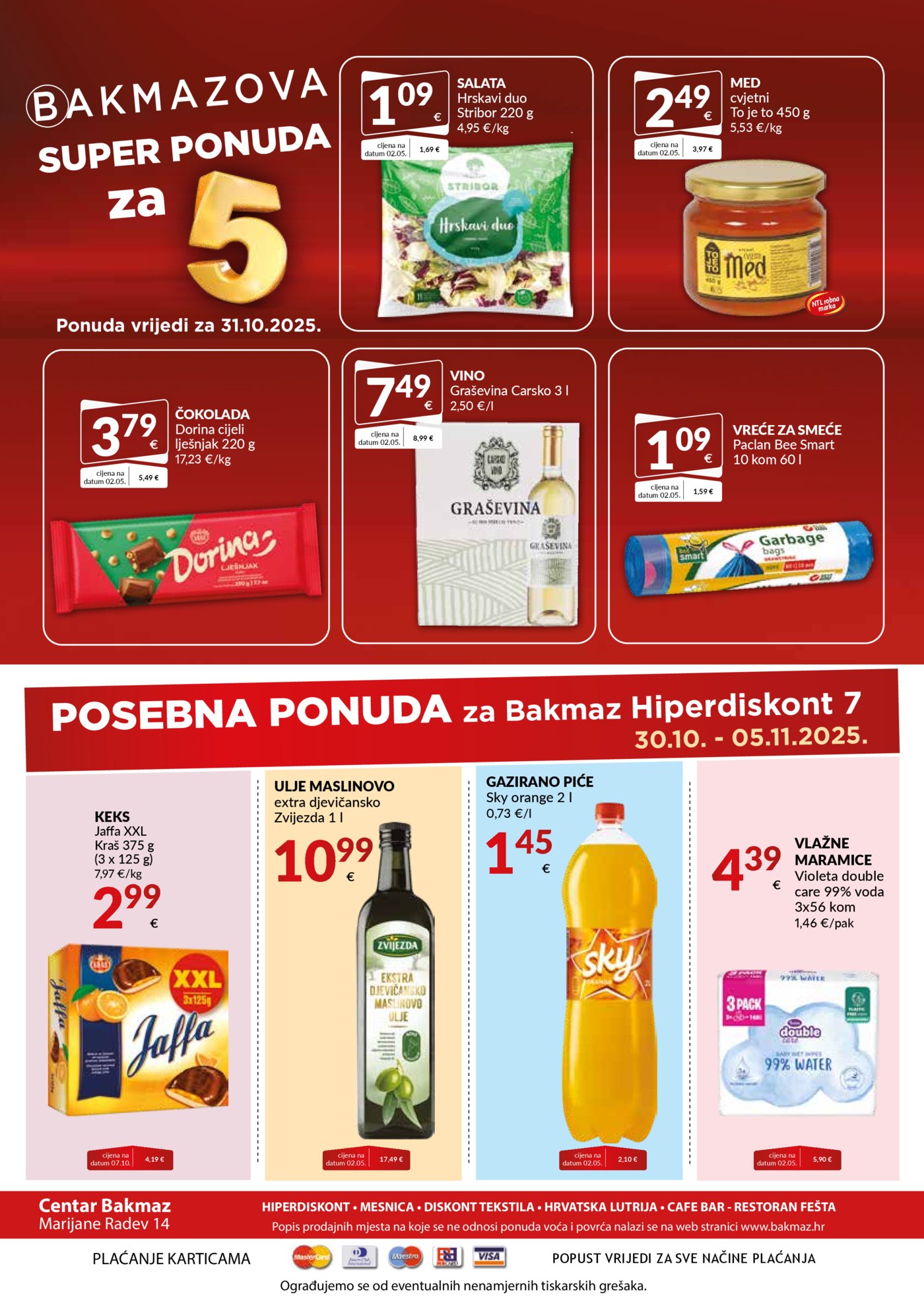 Bakmaz katalog Akcija 30.10. - 05.11.2025.