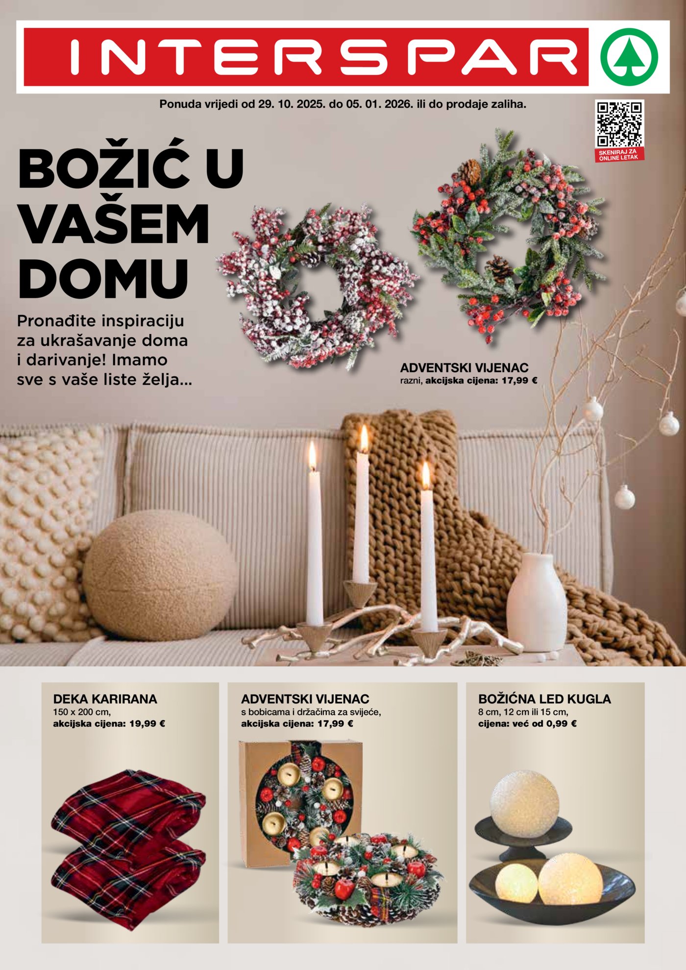 Interspar katalog Božić u Vašem domu 29.10. - 05.01.2026.