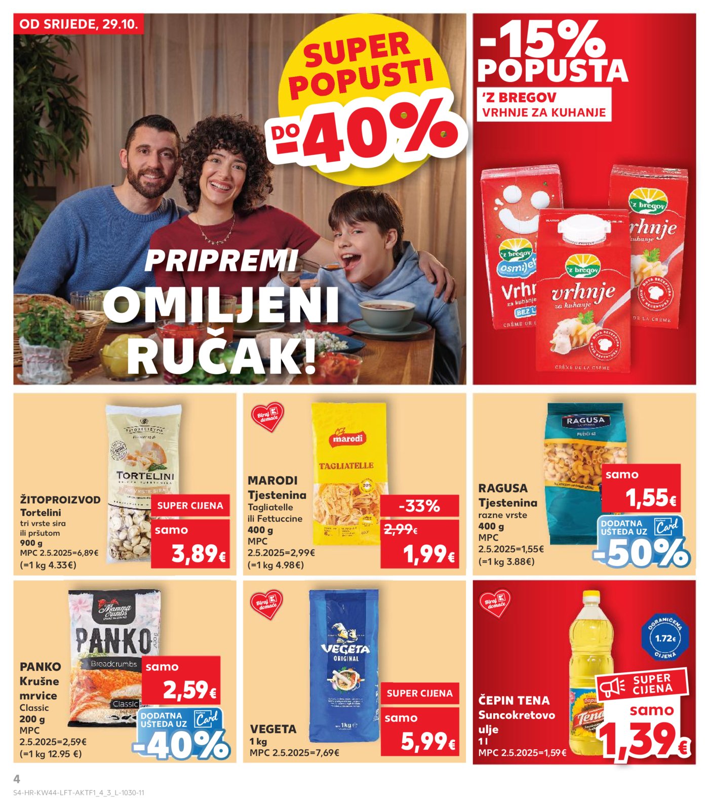 Kaufland katalog Akcija 29.10. - 04.11.2025. Ka, Ri, Si
