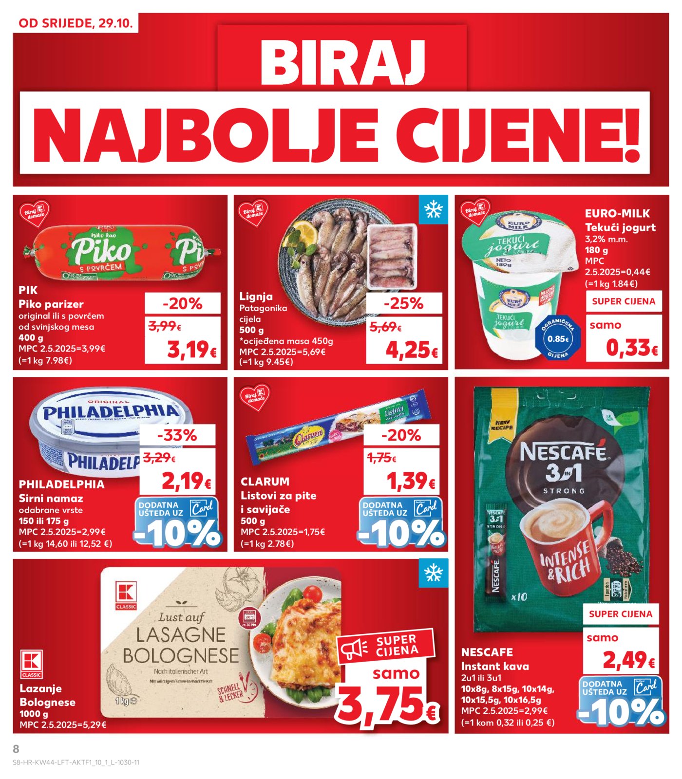 Kaufland katalog Akcija 29.10. - 04.11.2025. Ka, Ri, Si