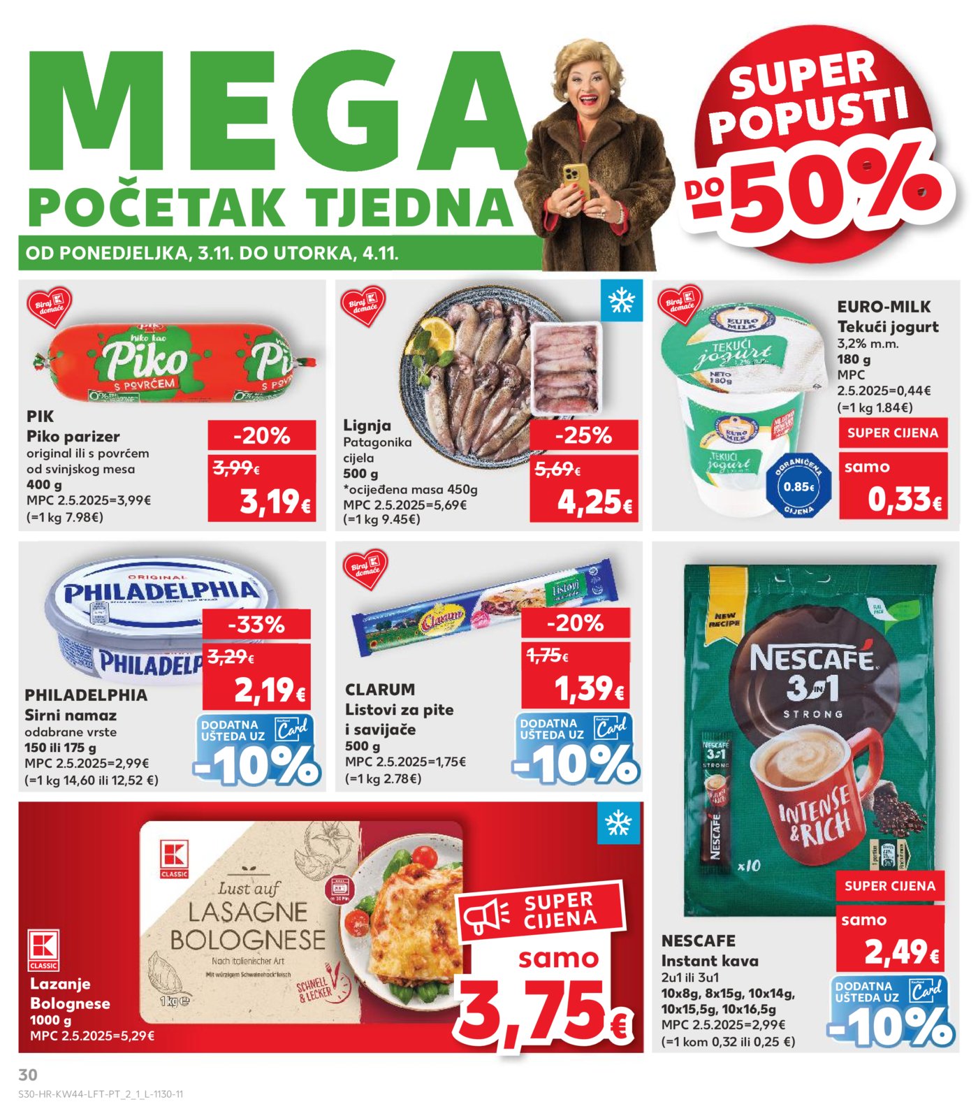 Kaufland katalog Akcija 29.10. - 04.11.2025. Odabrane poslovnice