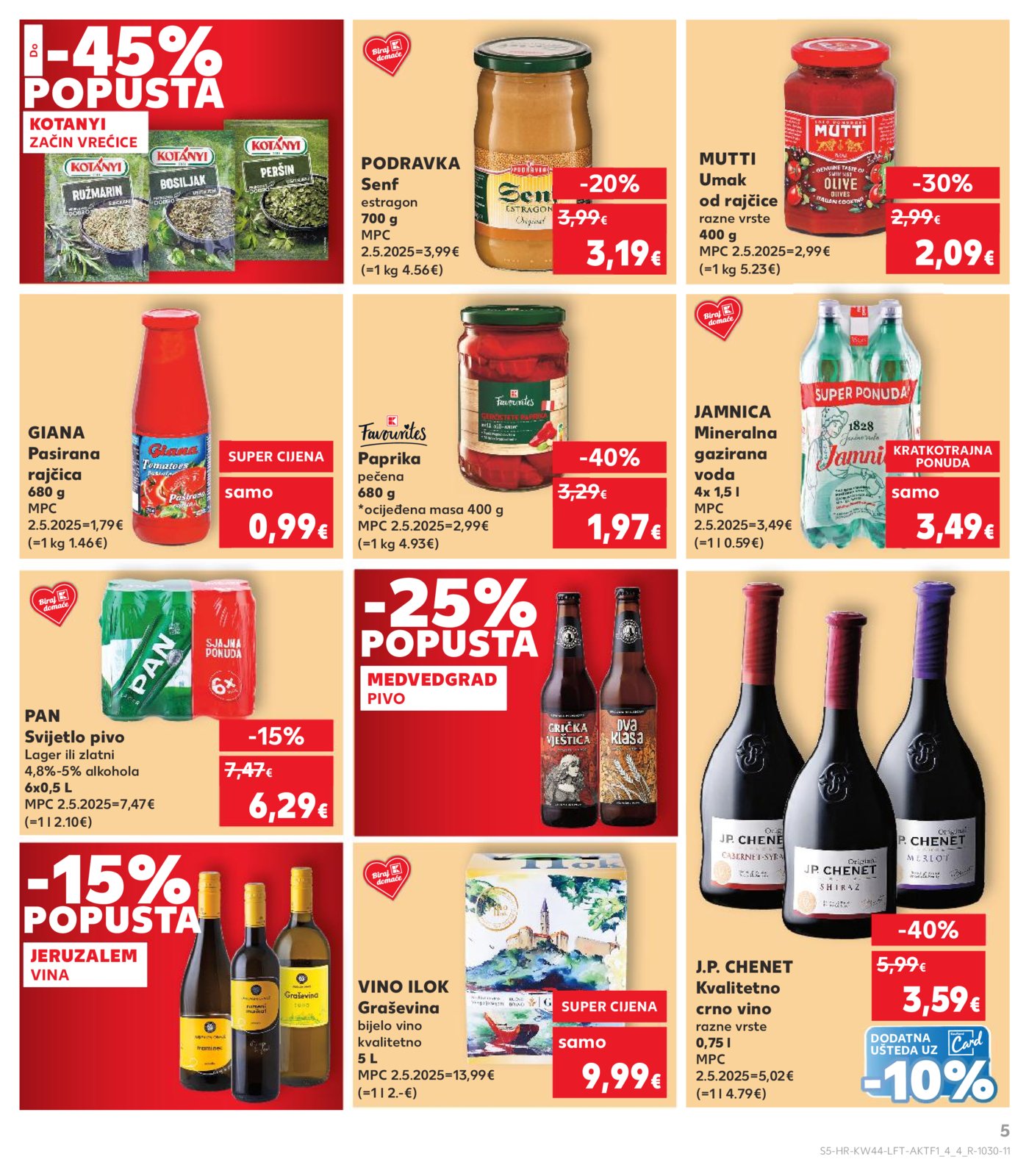 Kaufland katalog Akcija 29.10. - 04.11.2025. Odabrane poslovnice