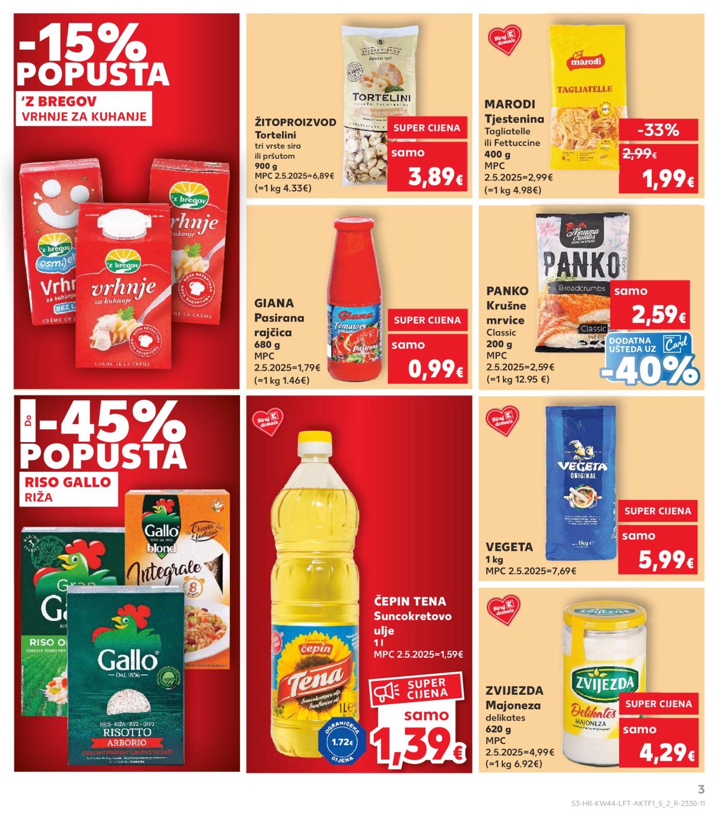 Kaufland katalog Akcija 29.10. - 04.11.2025. Va, Vi, Bj