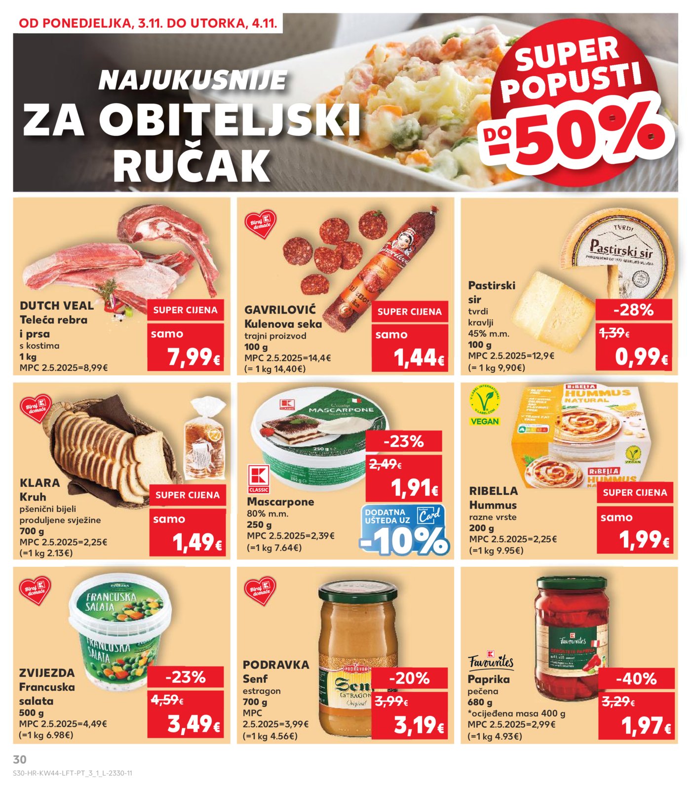 Kaufland katalog Akcija 29.10. - 04.11.2025. Va, Vi, Bj