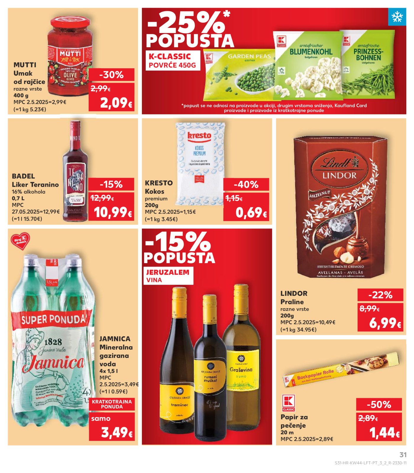 Kaufland katalog Akcija 29.10. - 04.11.2025. Va, Vi, Bj