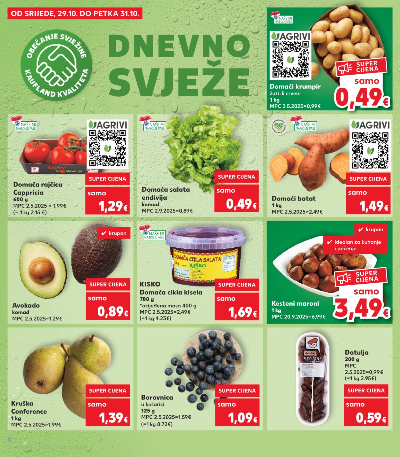 Kaufland katalog Akcija 29.10. - 04.11.2025. Va, Vi, Bj