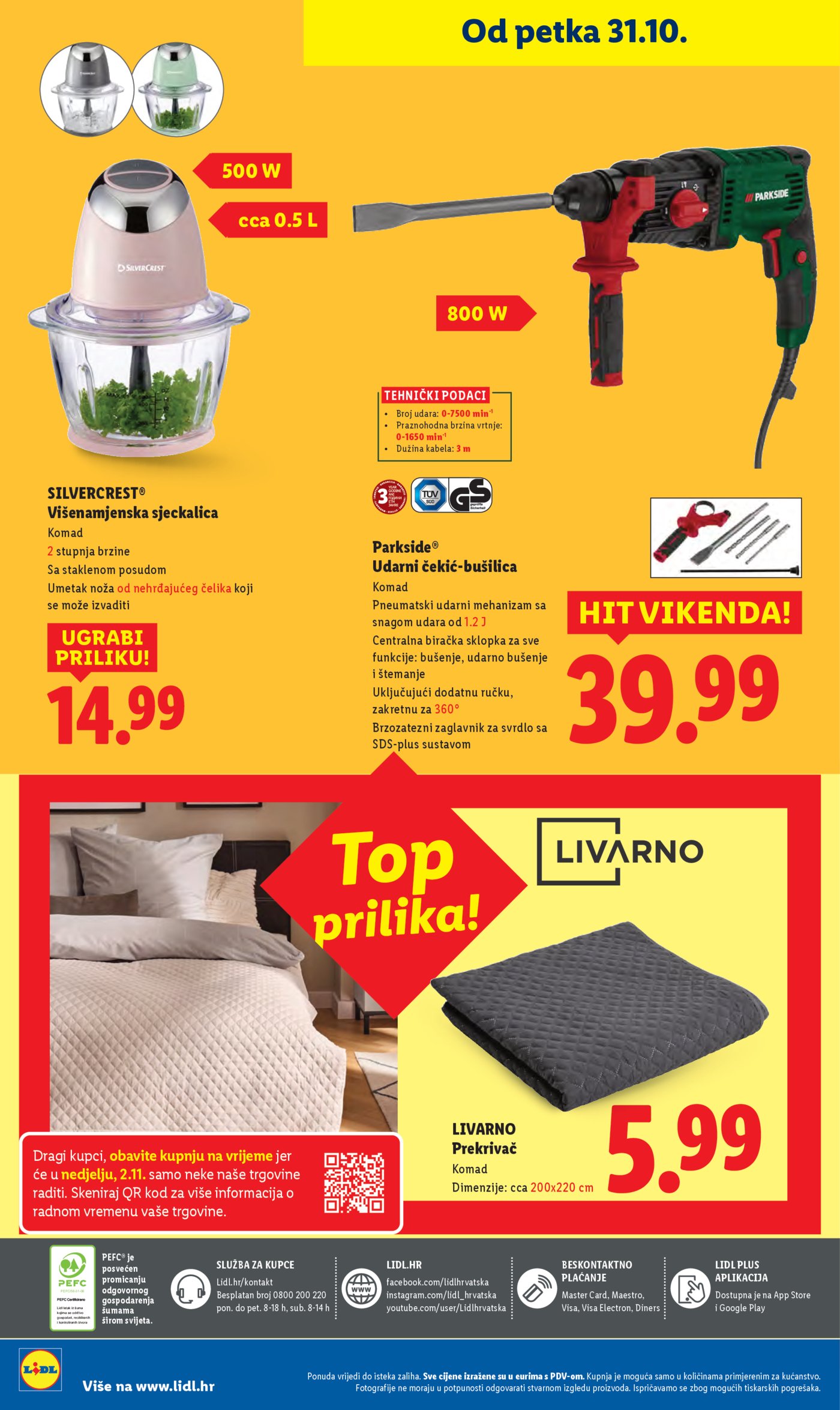 Lidl katalog Super ponuda od Srijede 29.10.-02.11.2025.