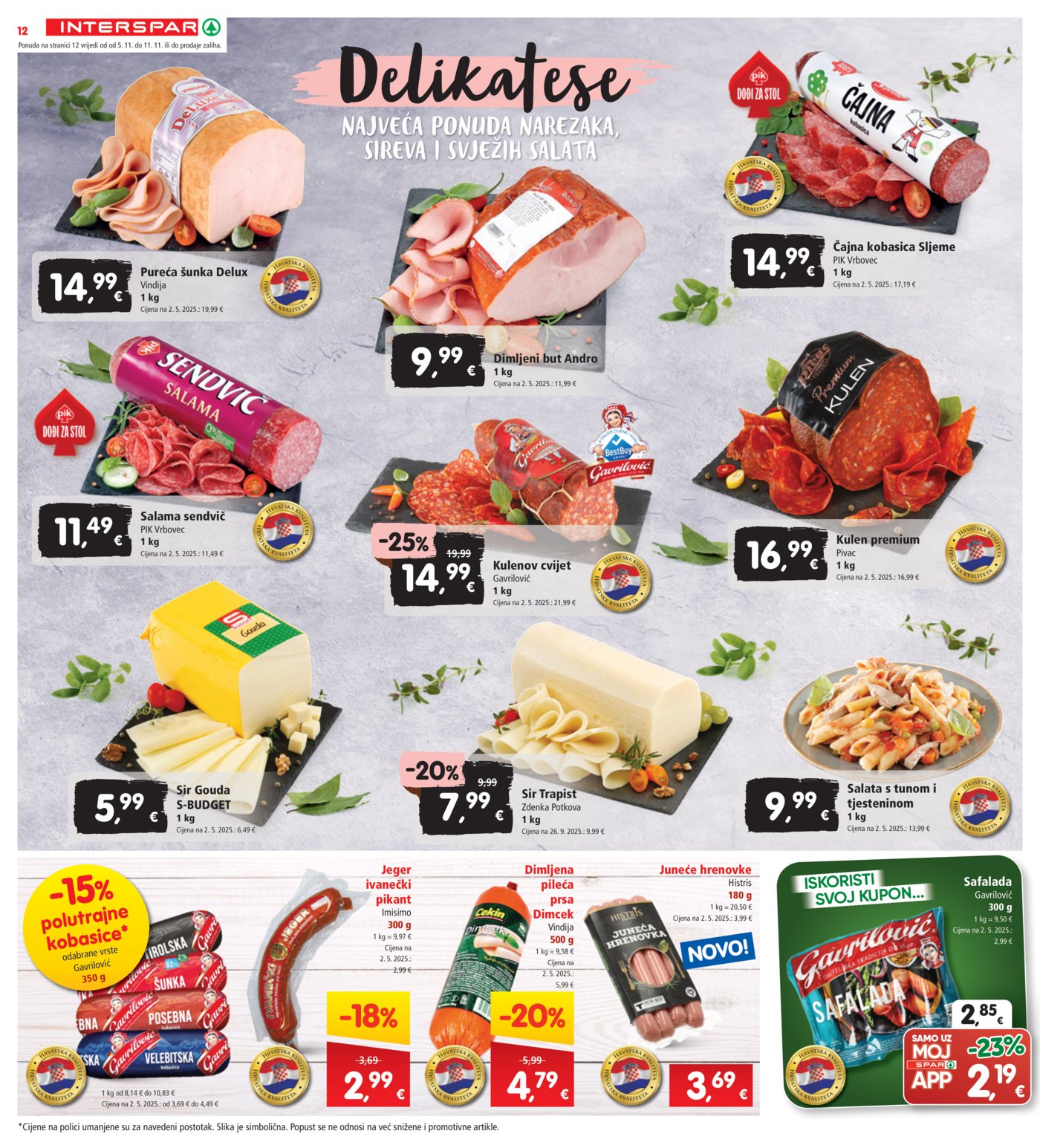 INTERSPAR katalog Akcija 05.11.-11.11.2025.