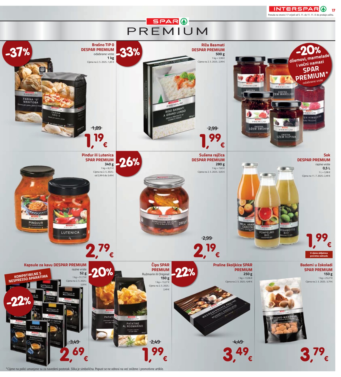 INTERSPAR katalog Akcija 05.11.-11.11.2025.