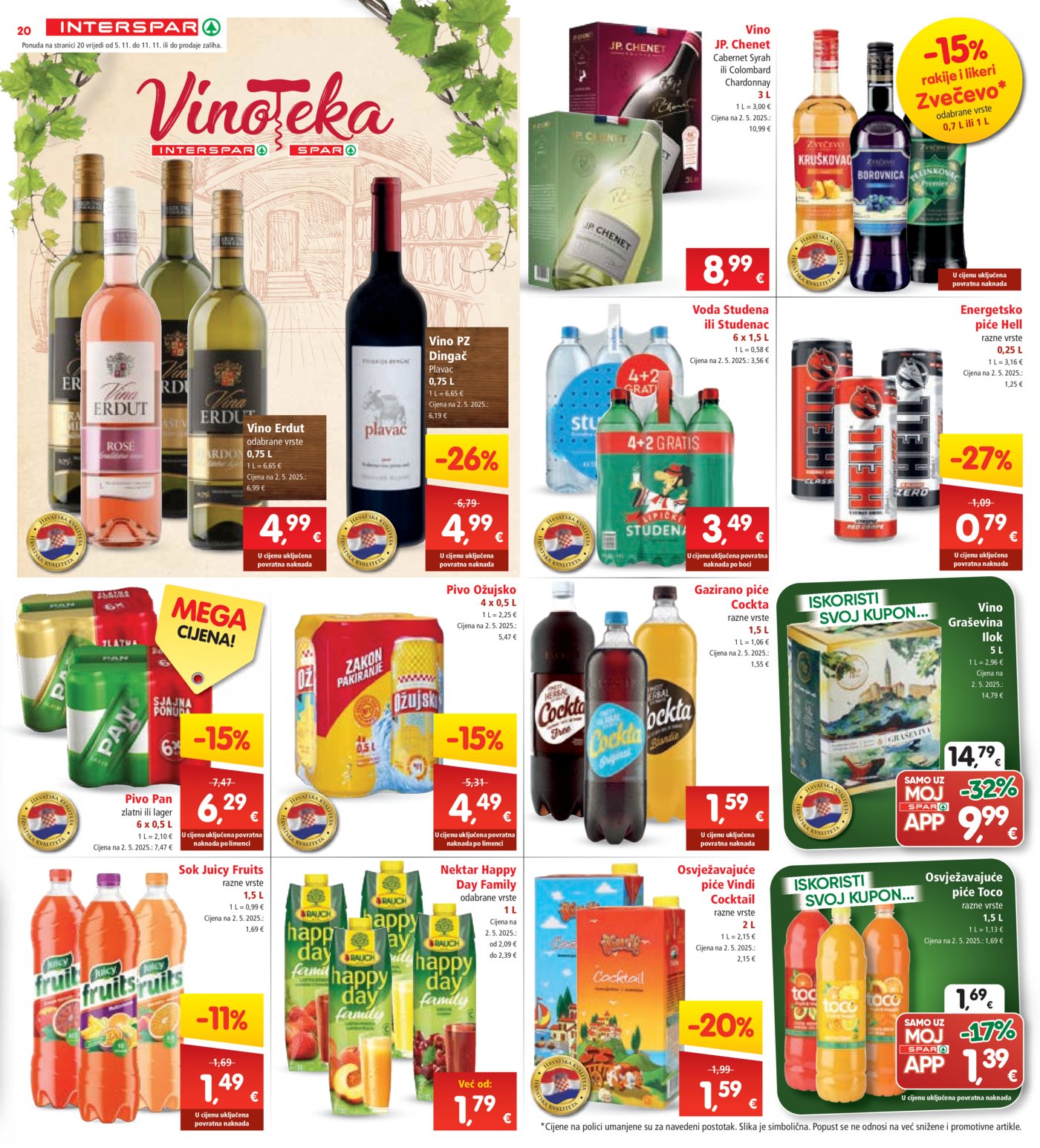 INTERSPAR katalog Akcija 05.11.-11.11.2025.