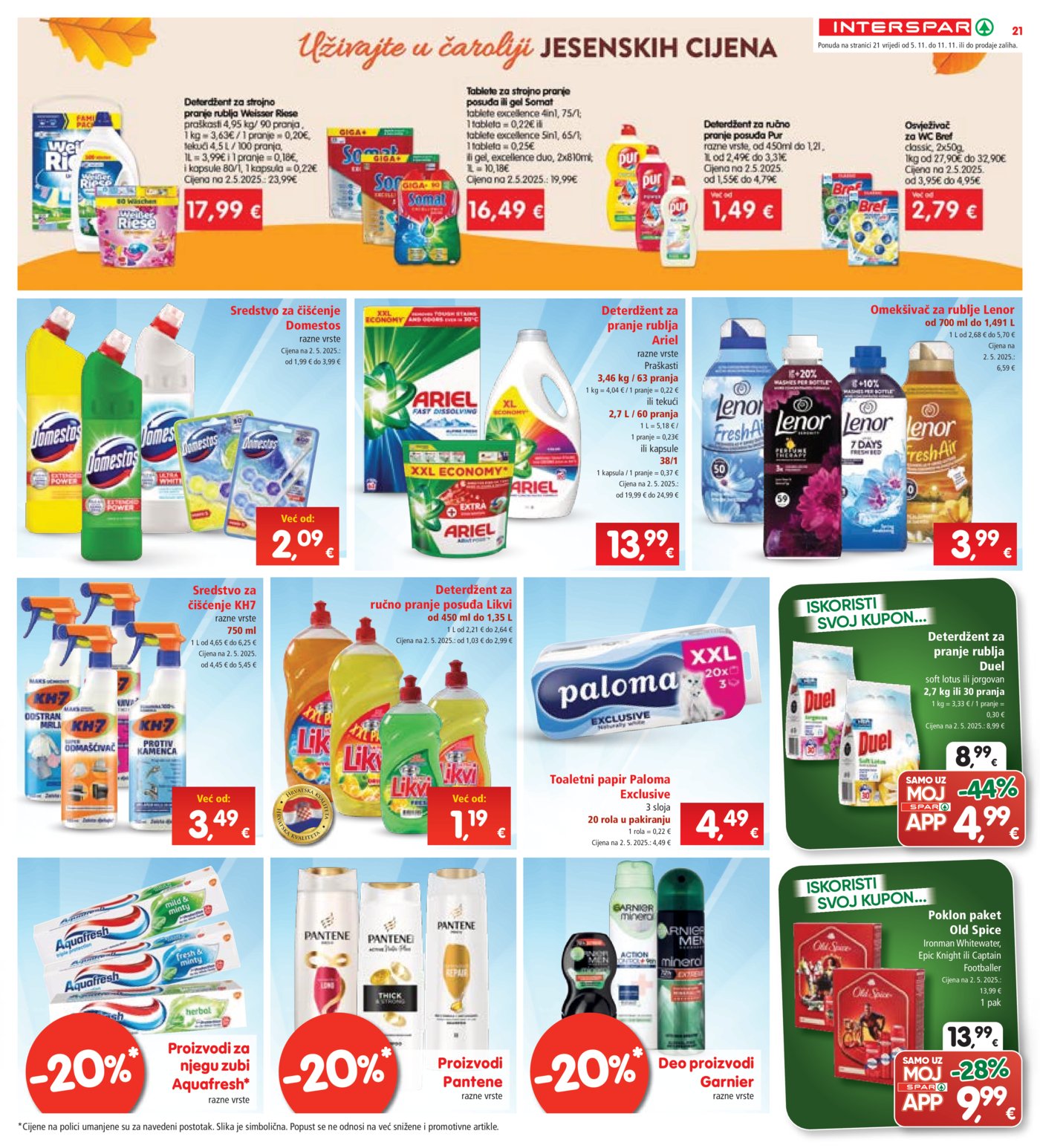 INTERSPAR katalog Akcija 05.11.-11.11.2025.