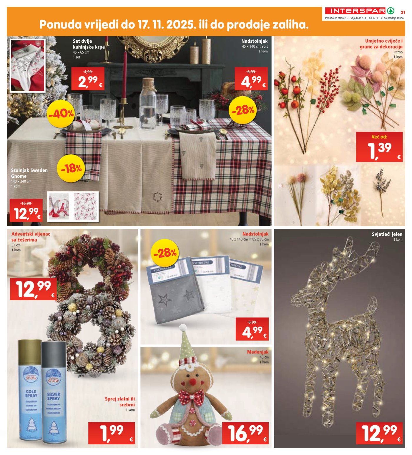INTERSPAR katalog Akcija 05.11.-11.11.2025.