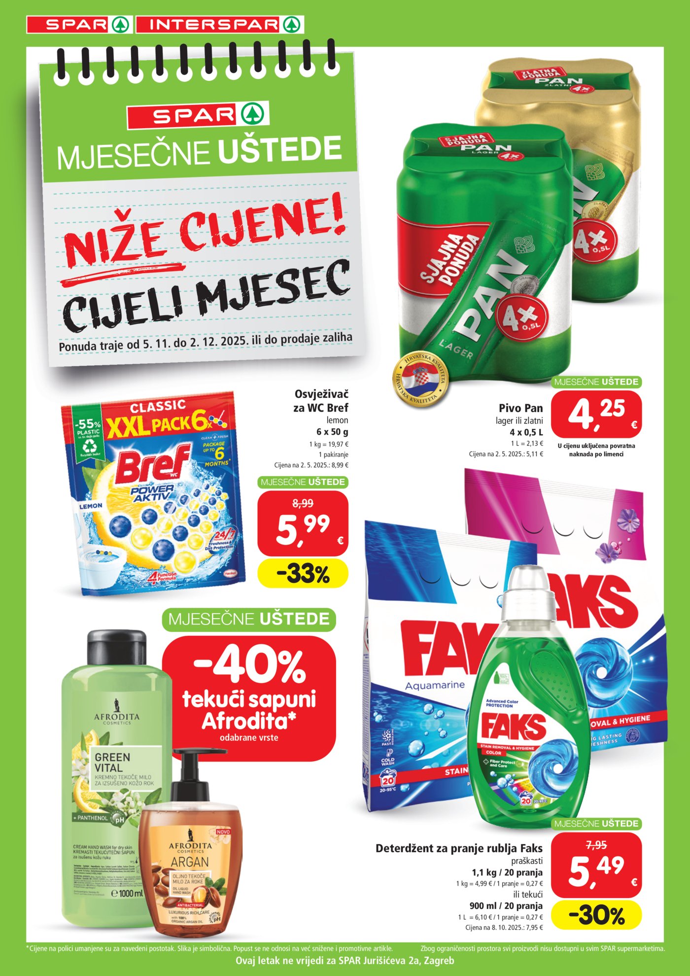 INTERSPAR katalog Uštede 05.11.-02.12.2025.