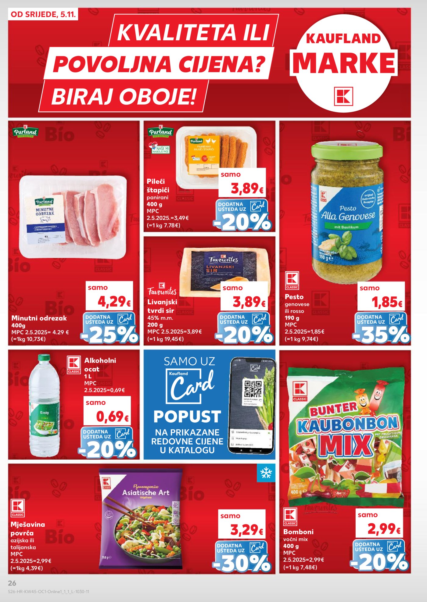 Kaufland Robne marke katalog 05.11.-11.11.2025.