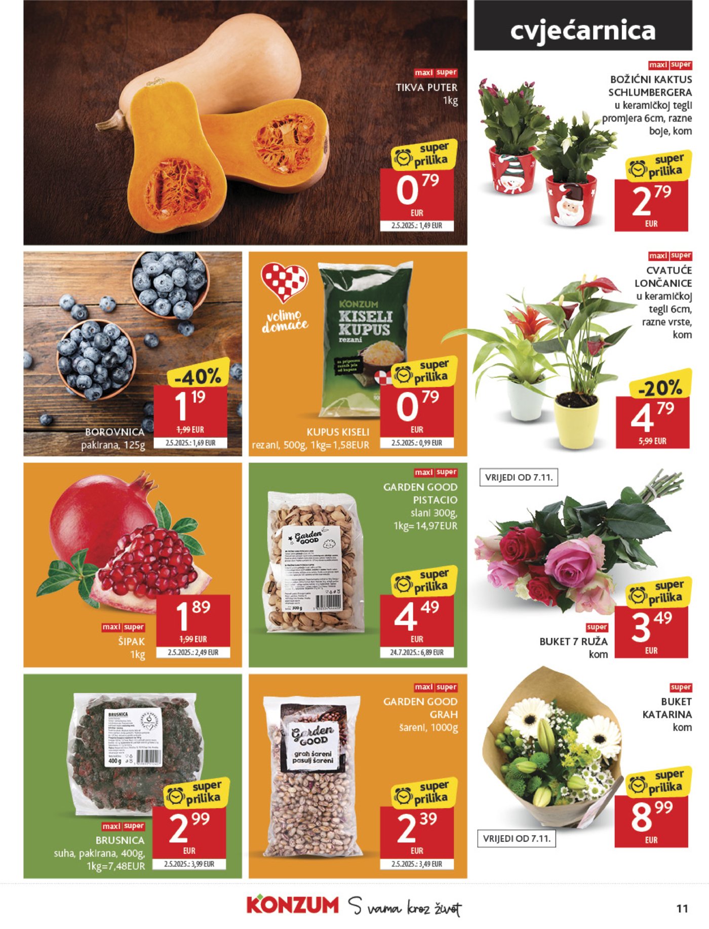 Konzum katalog Akcija 05.11. - 11.11.2025.