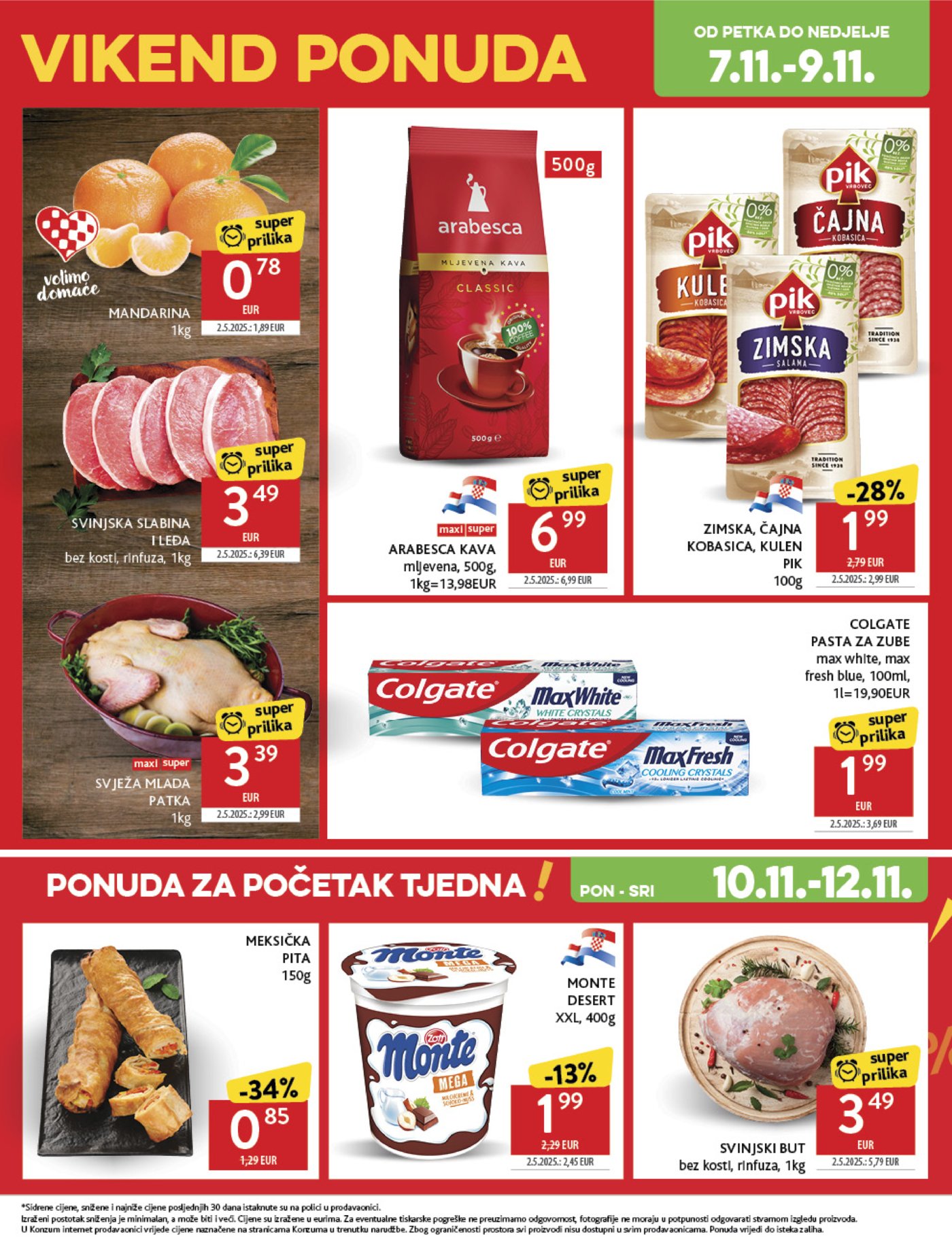 Konzum katalog Akcija 05.11. - 11.11.2025.