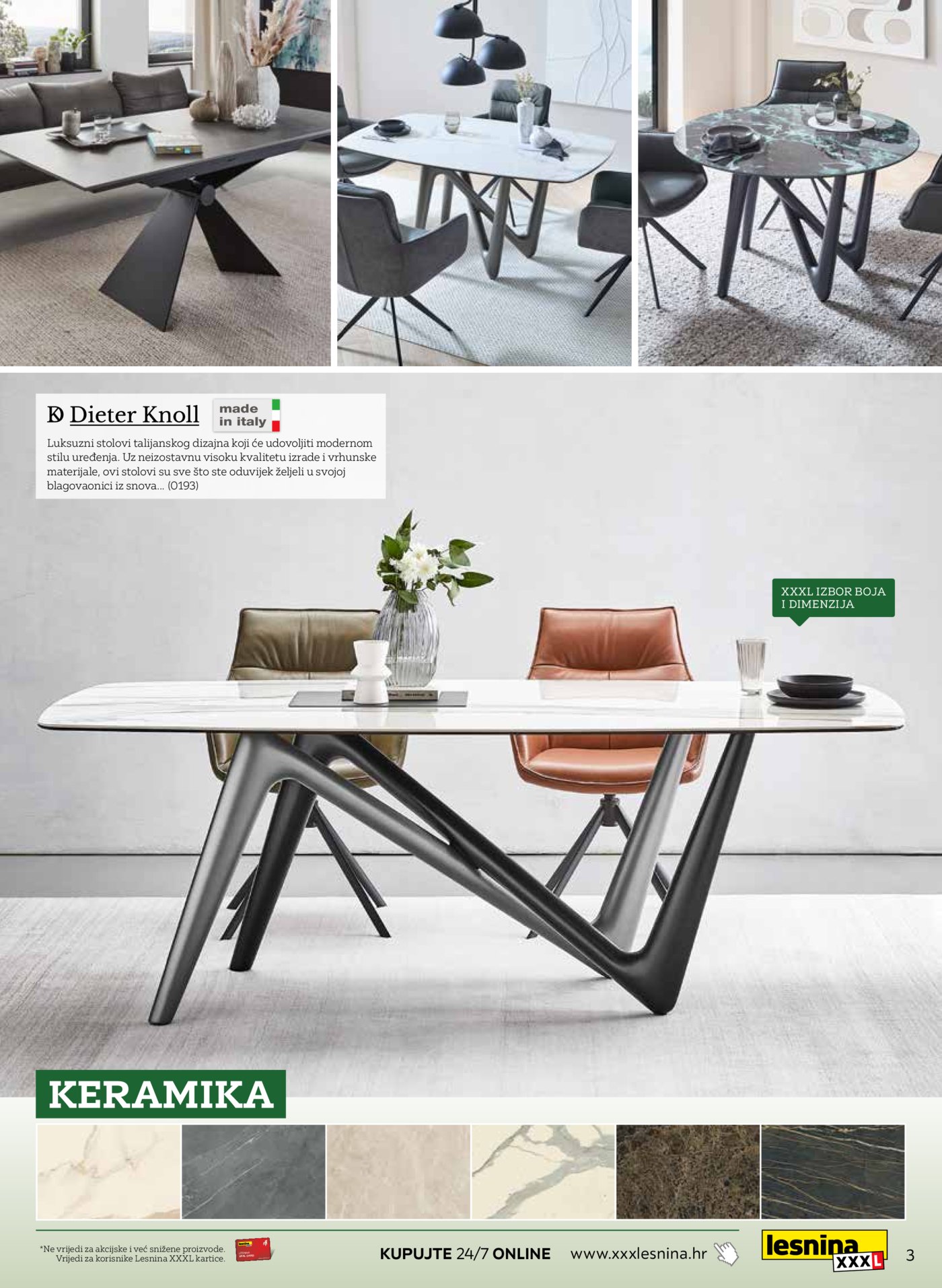 Lesnina katalog Blagovanje sa stilom 03.11.-10.11.2025.