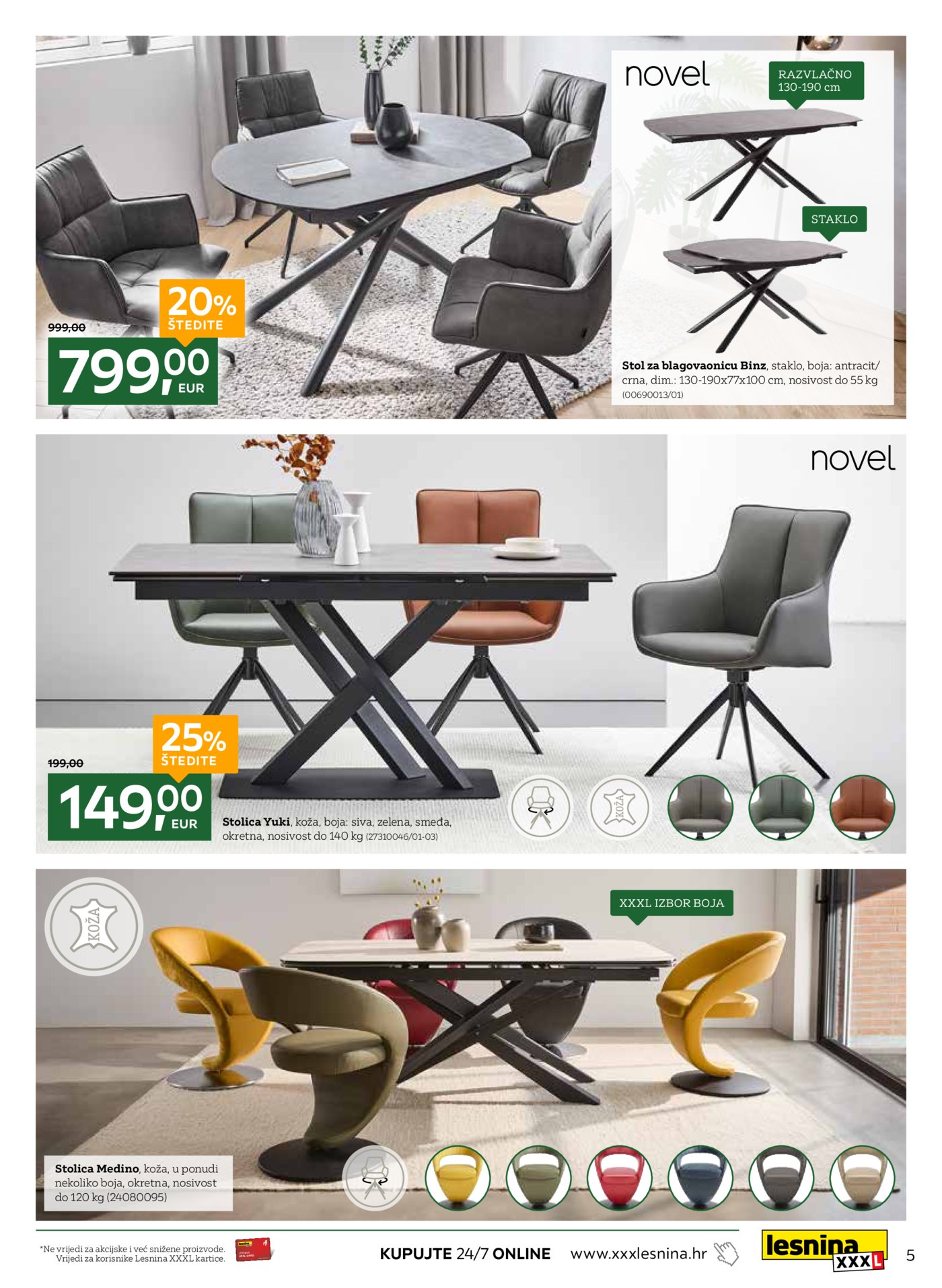 Lesnina katalog Blagovanje sa stilom 03.11.-10.11.2025.