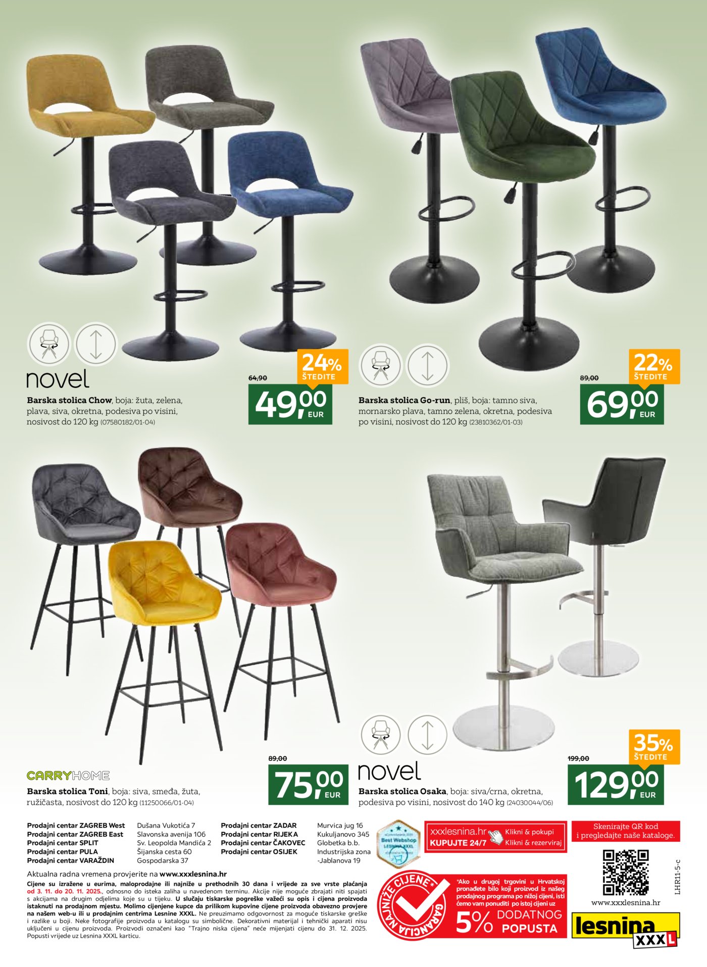 Lesnina katalog Blagovanje sa stilom 03.11.-10.11.2025.