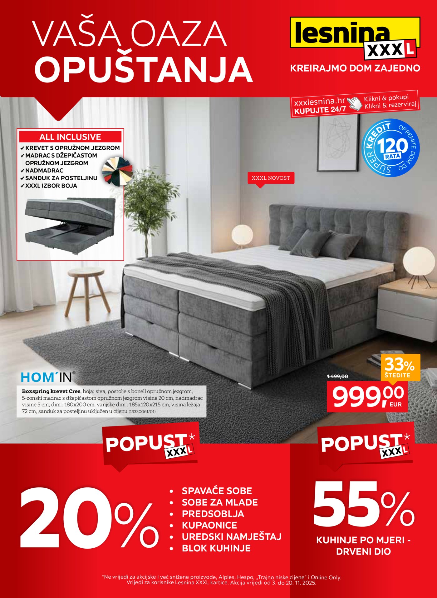 Lesnina katalog Oaza opuštanja 03.11.-20.11.2025.