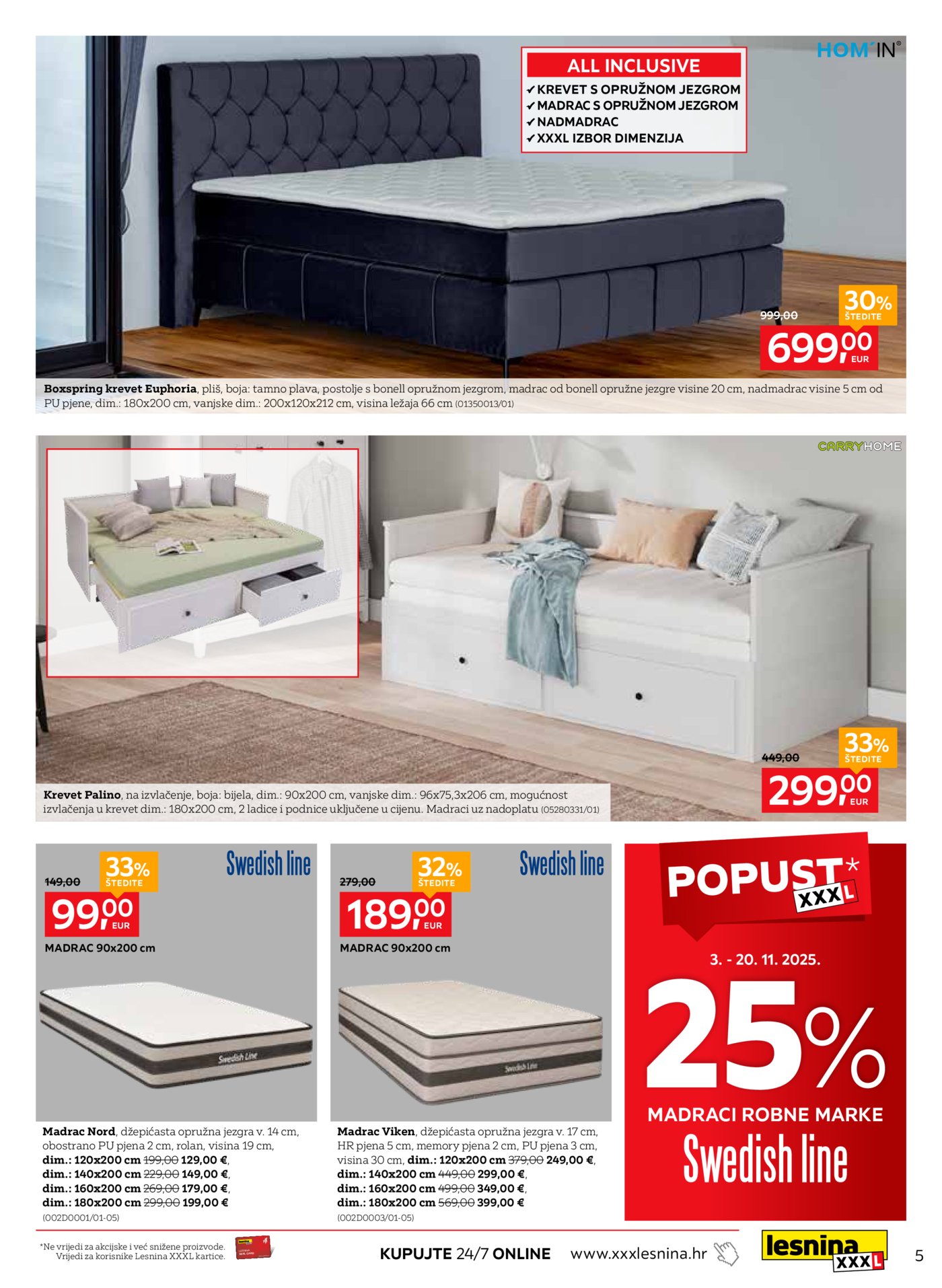 Lesnina katalog Oaza opuštanja 03.11.-20.11.2025.