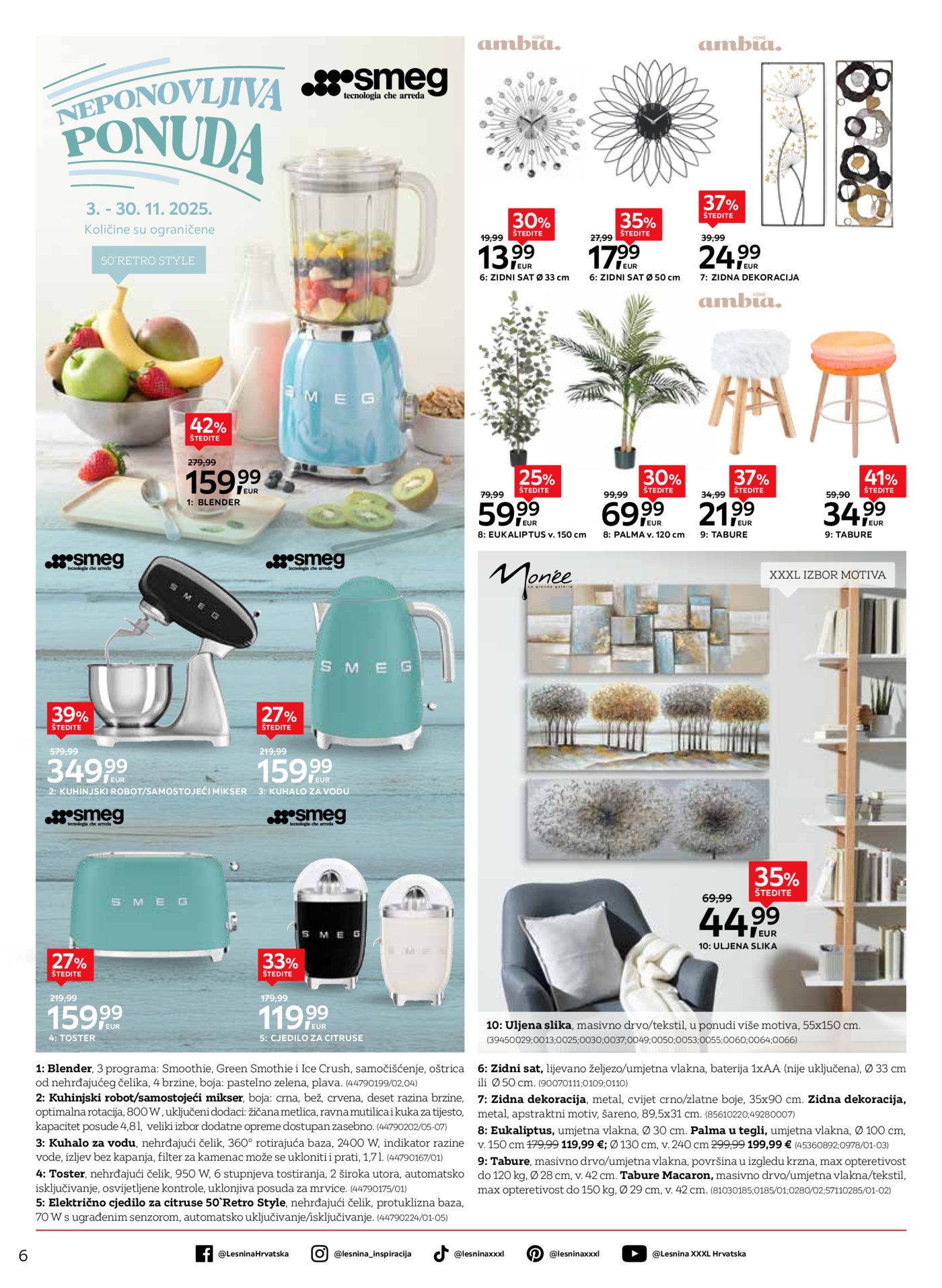 Lesnina katalog umijeće kuhanja 03.11.-20.11.2025.