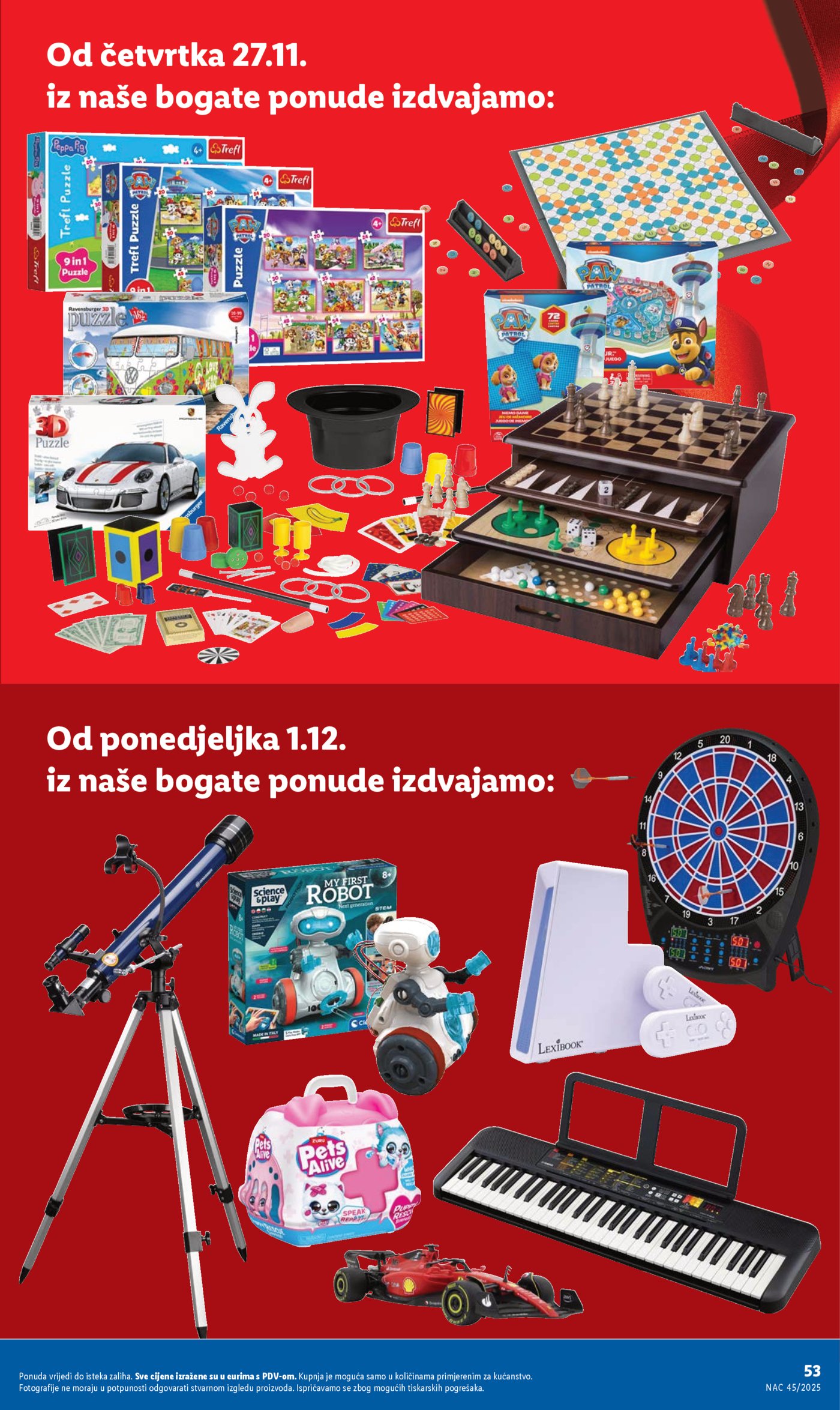 Lidl katalog Igračaka 06.11. - 31.12.2025.