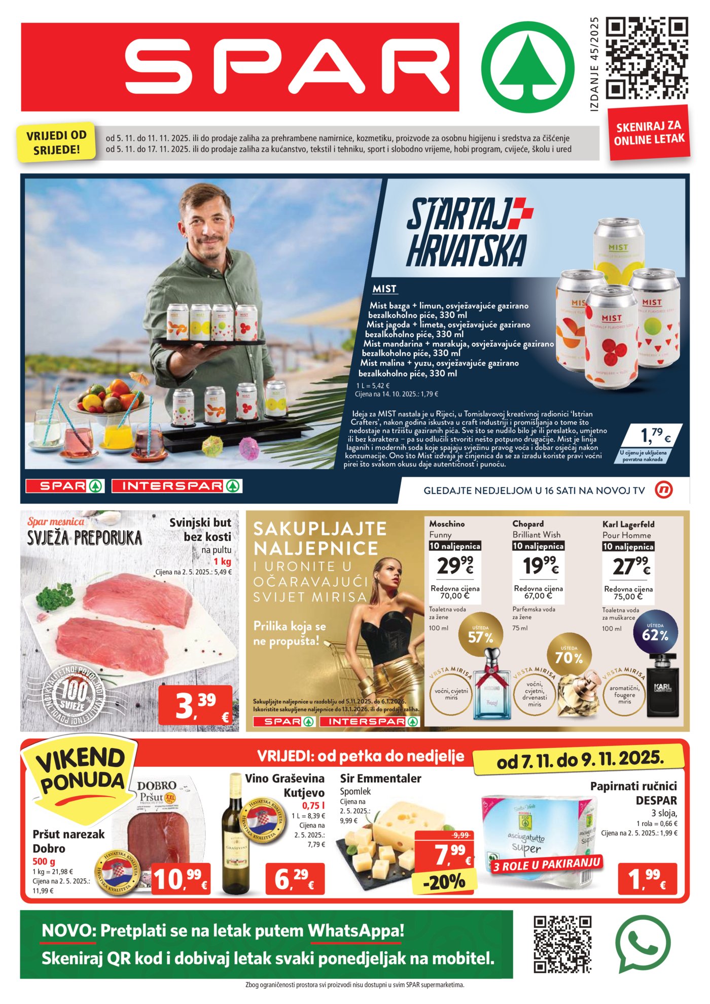 SPAR katalog Akcija 05.11.-11.11.2025.