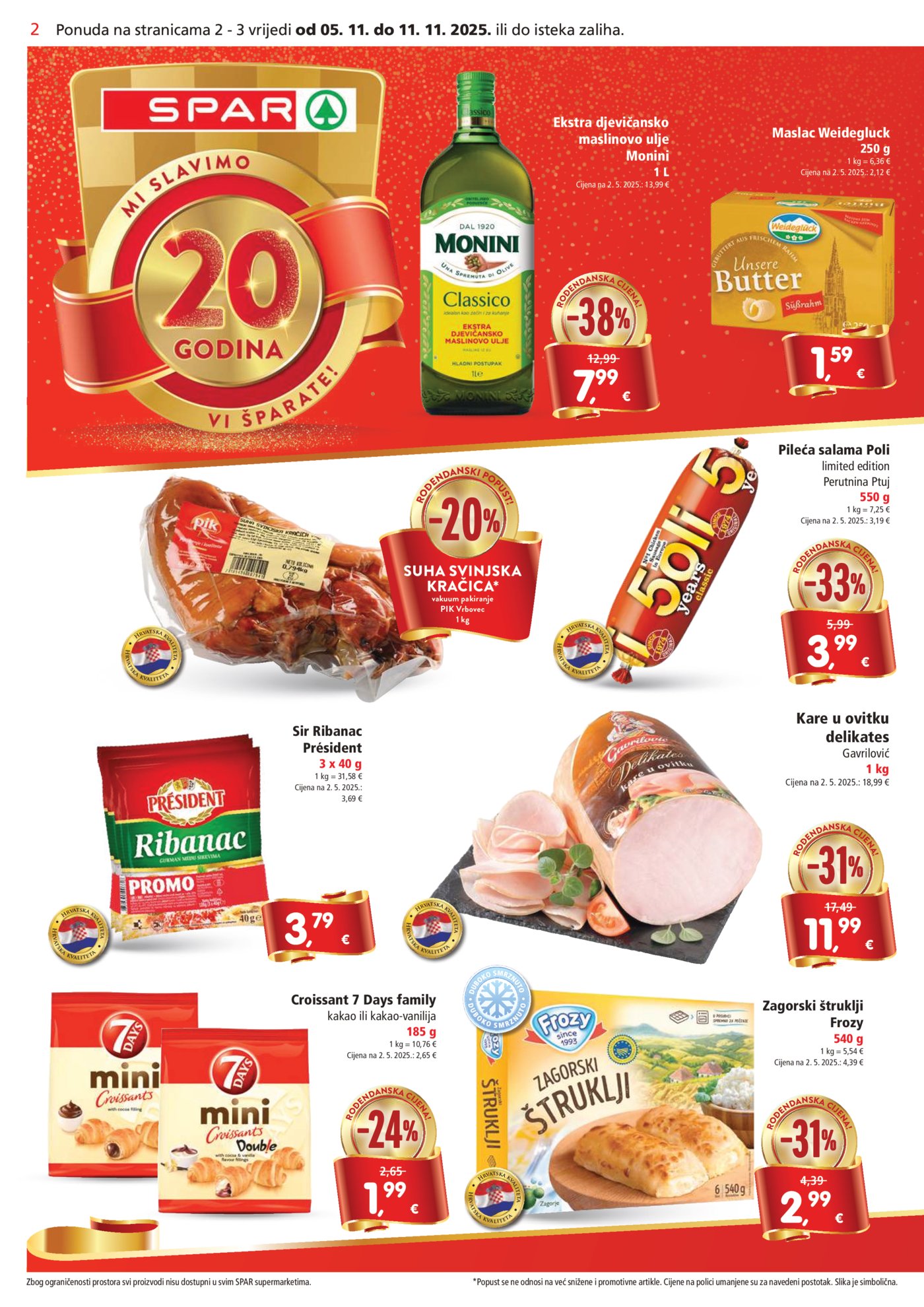 SPAR katalog Akcija 05.11.-11.11.2025.