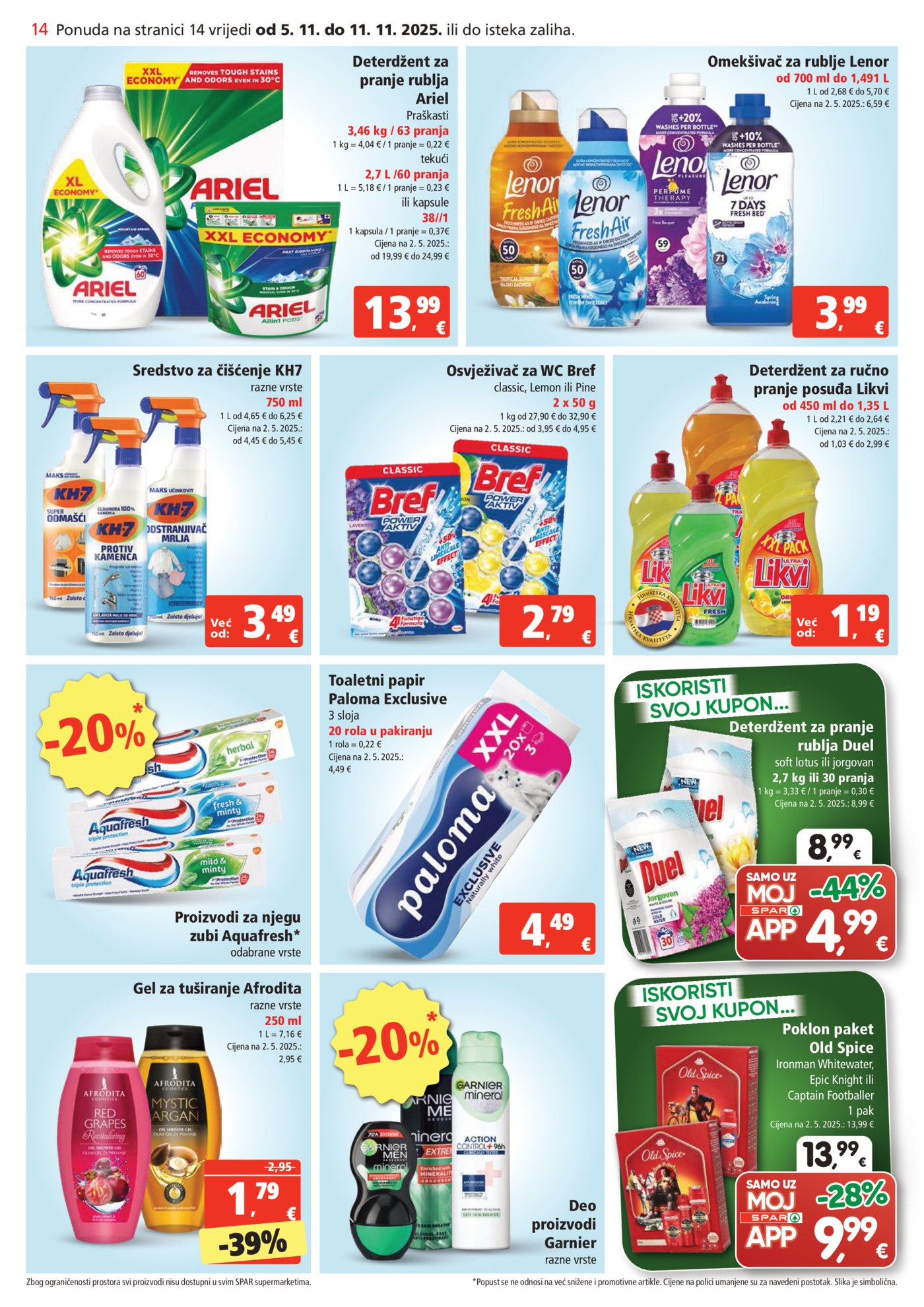 SPAR katalog Akcija 05.11.-11.11.2025.