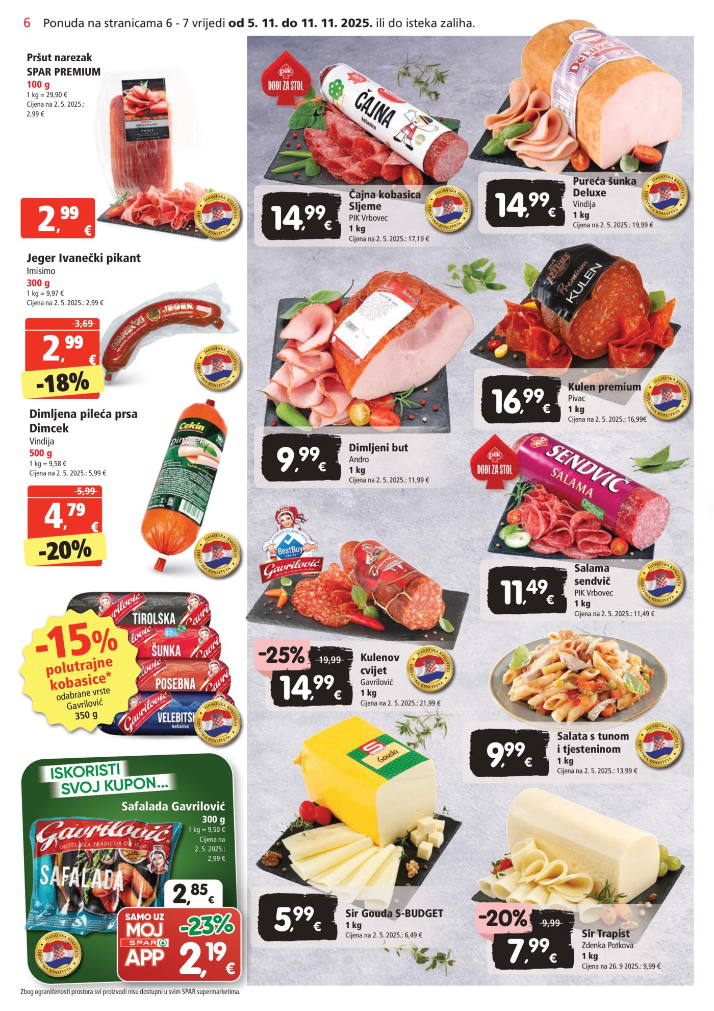 SPAR katalog Akcija 05.11.-11.11.2025.