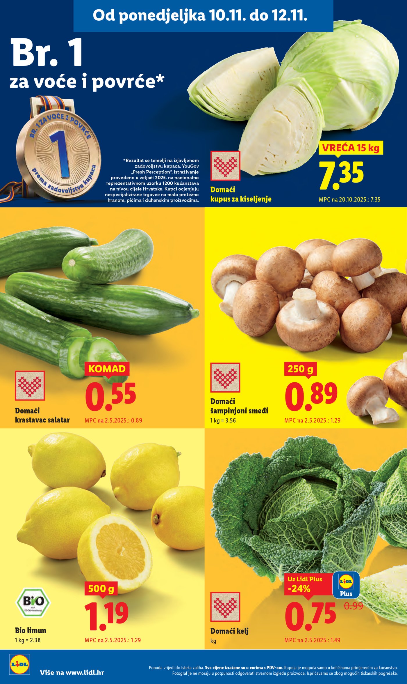 Lidl Super ponuda od ponedjeljka 10.11.-16.11.2025.