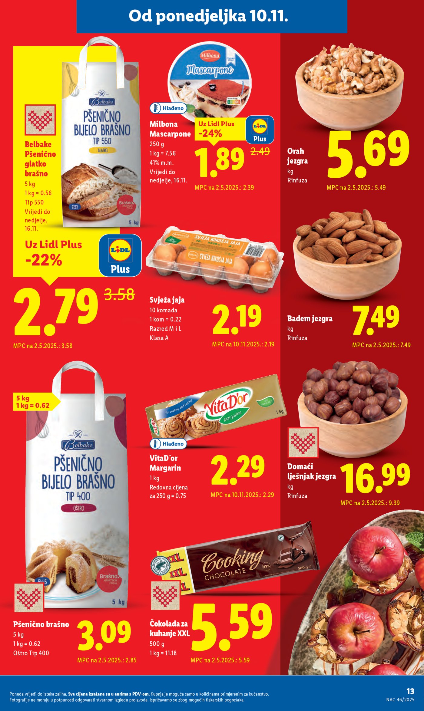 Lidl Super ponuda od ponedjeljka 10.11.-16.11.2025.