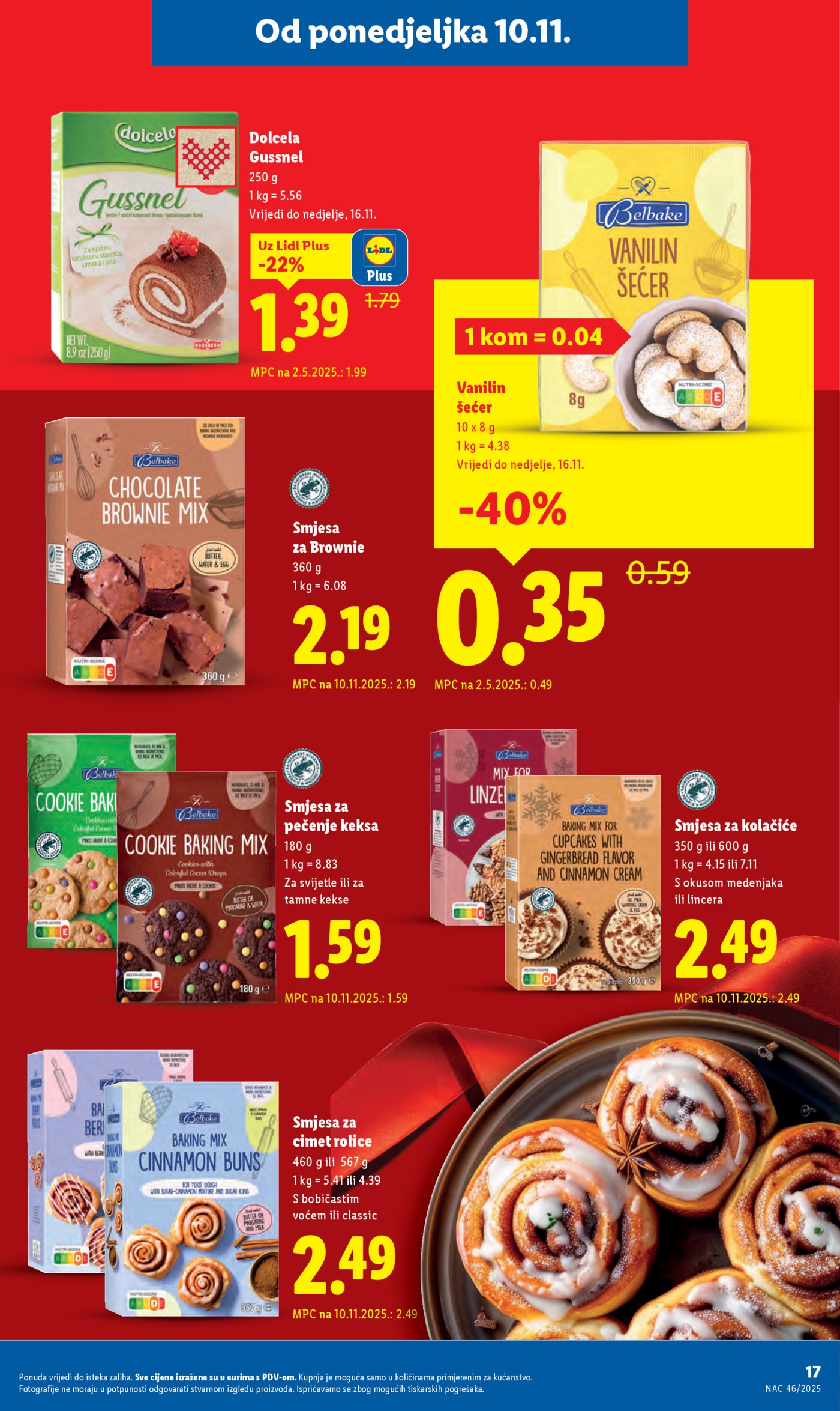 Lidl Super ponuda od ponedjeljka 10.11.-16.11.2025.