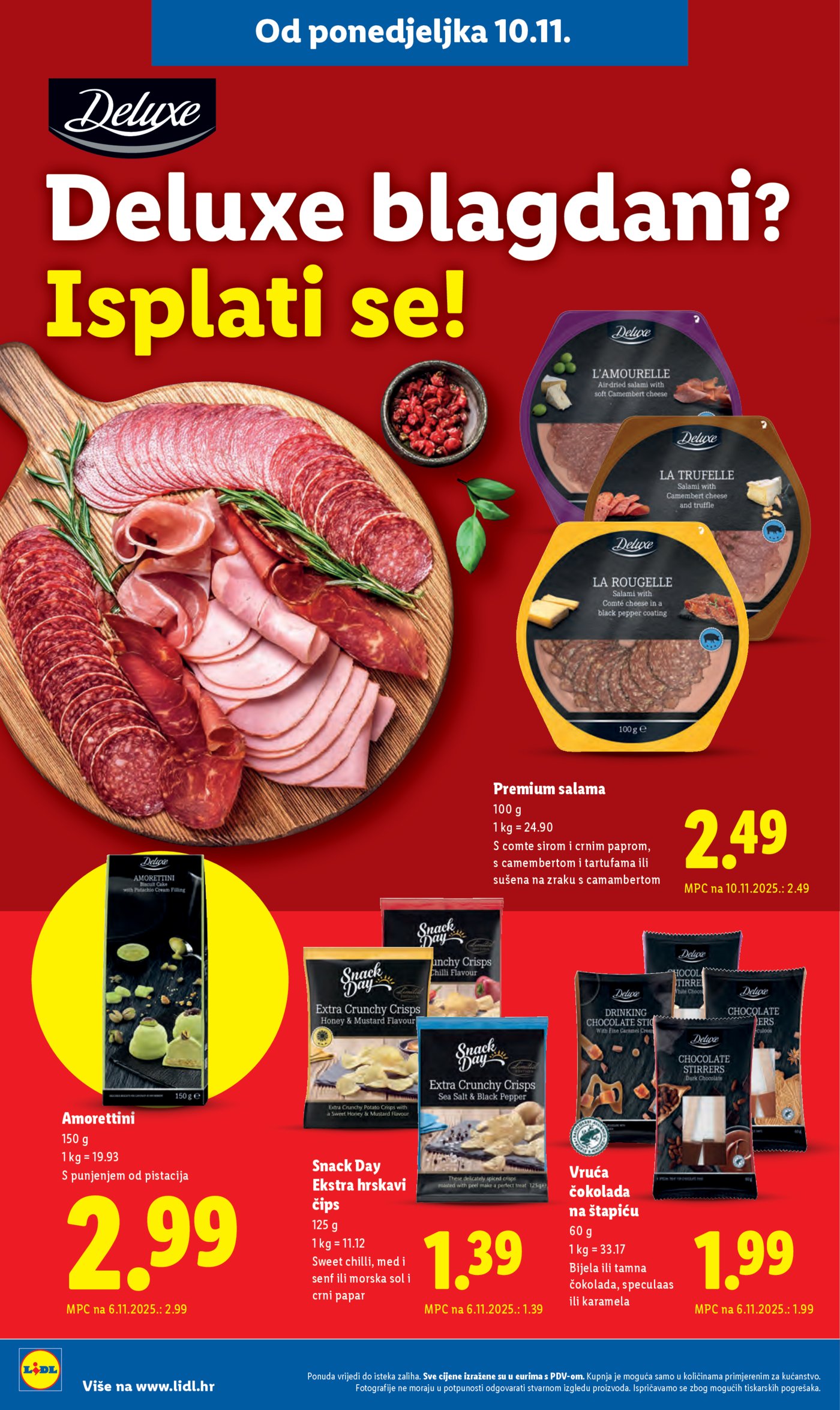 Lidl Super ponuda od ponedjeljka 10.11.-16.11.2025.