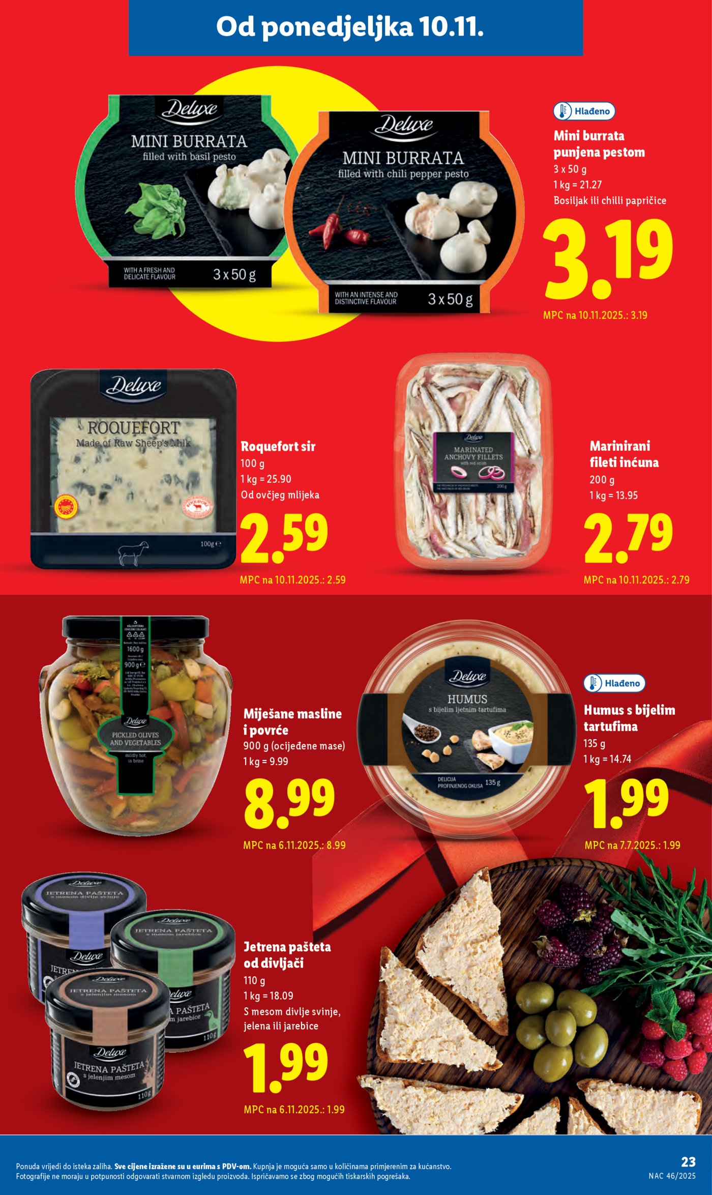 Lidl Super ponuda od ponedjeljka 10.11.-16.11.2025.