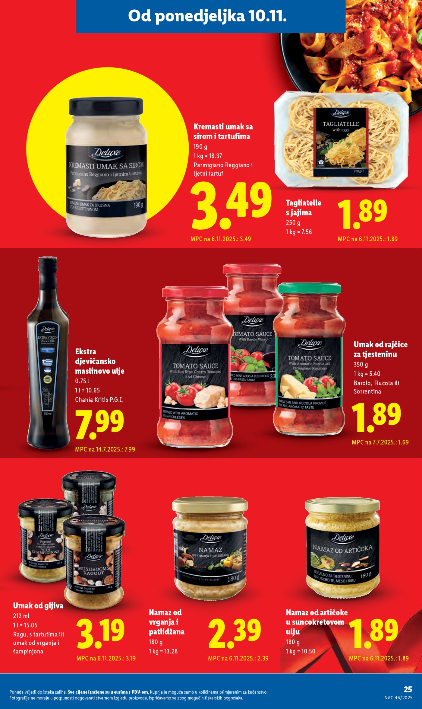 Lidl Super ponuda od ponedjeljka 10.11.-16.11.2025.