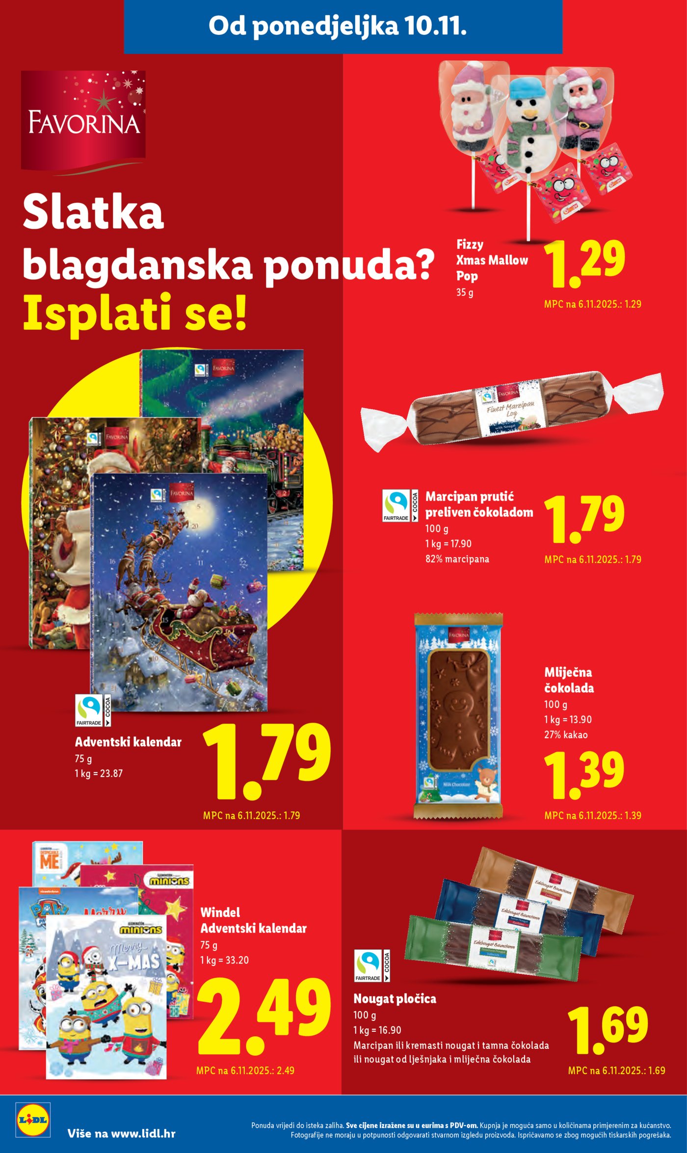 Lidl Super ponuda od ponedjeljka 10.11.-16.11.2025.