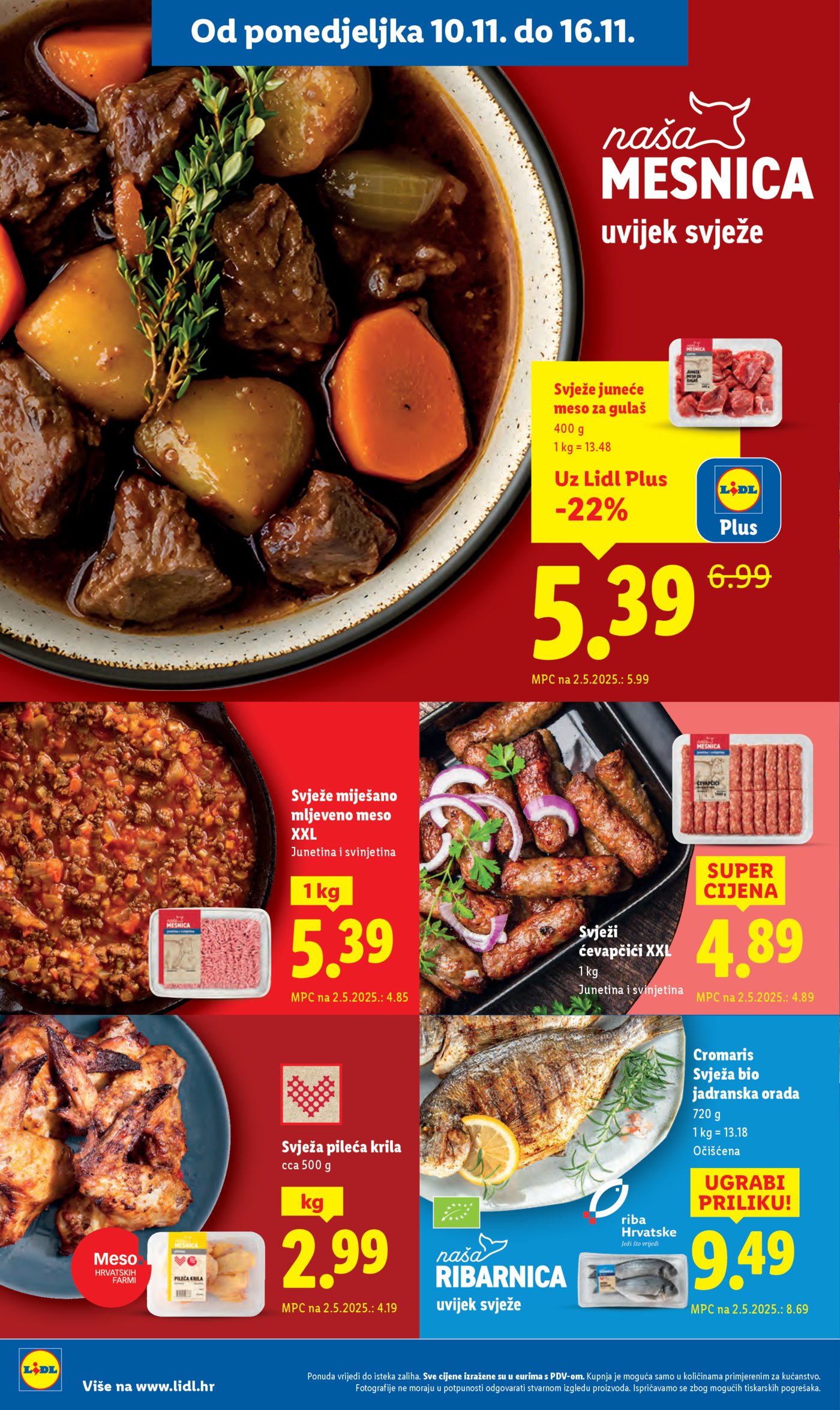 Lidl Super ponuda od ponedjeljka 10.11.-16.11.2025.