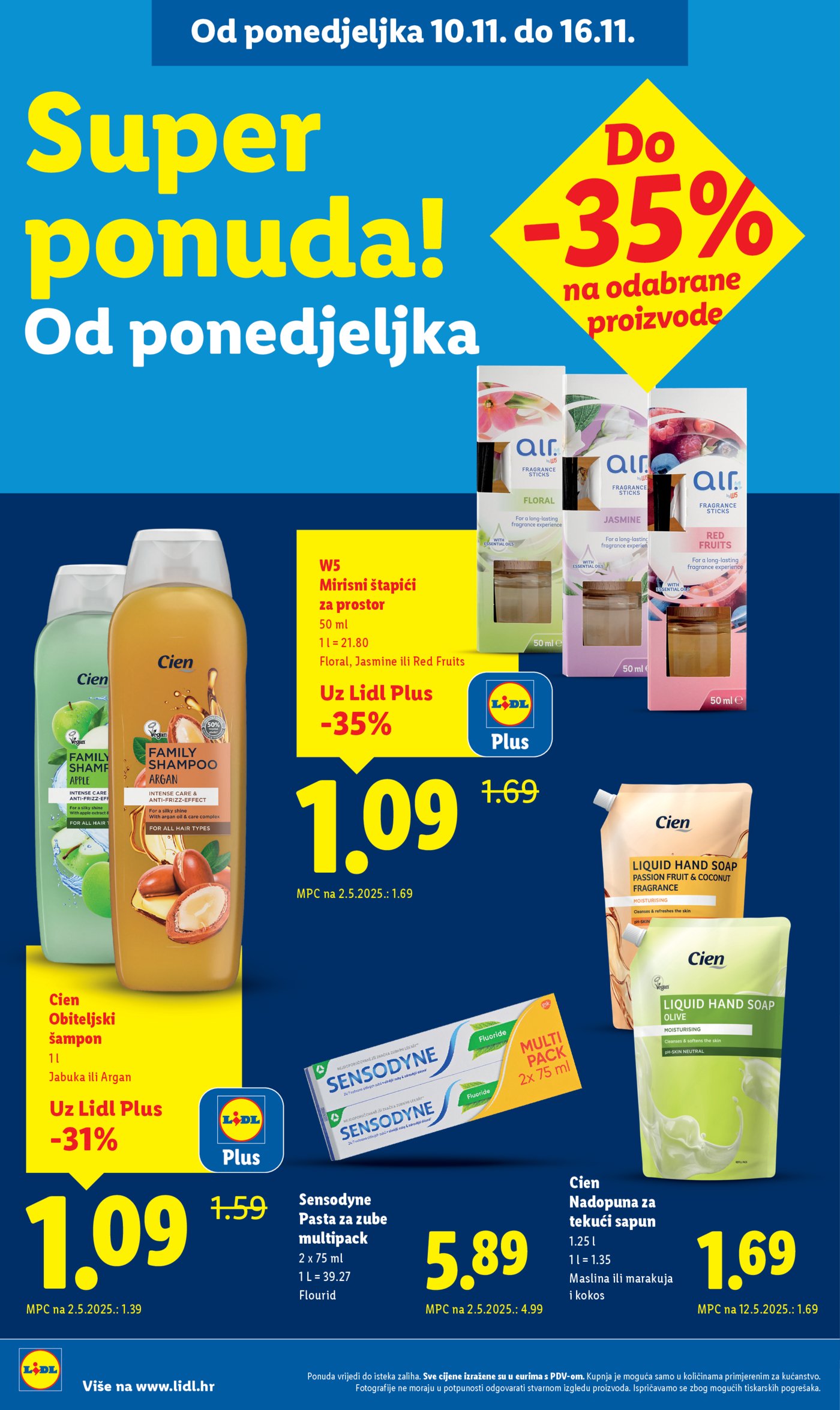 Lidl Super ponuda od ponedjeljka 10.11.-16.11.2025.