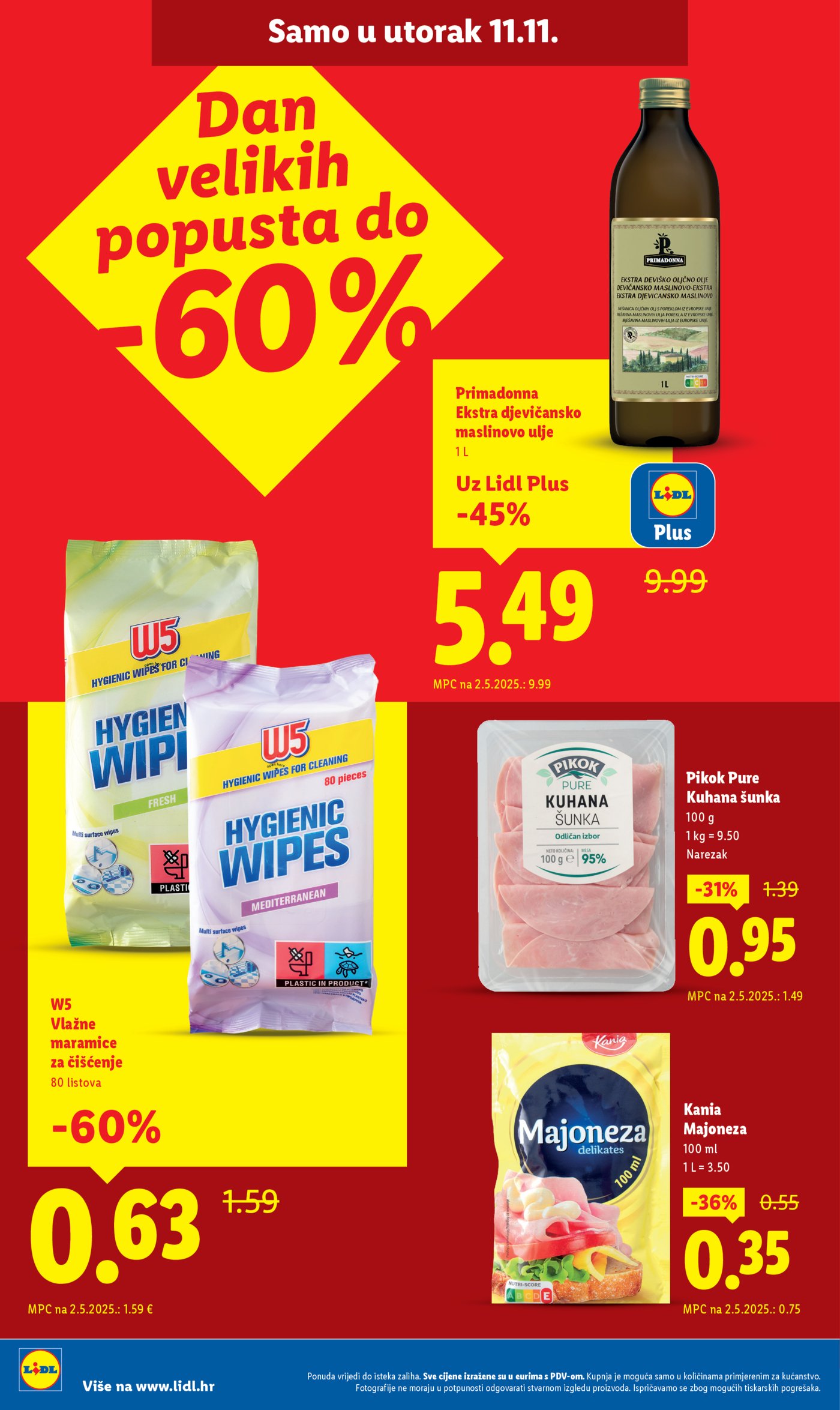 Lidl Super ponuda od ponedjeljka 10.11.-16.11.2025.