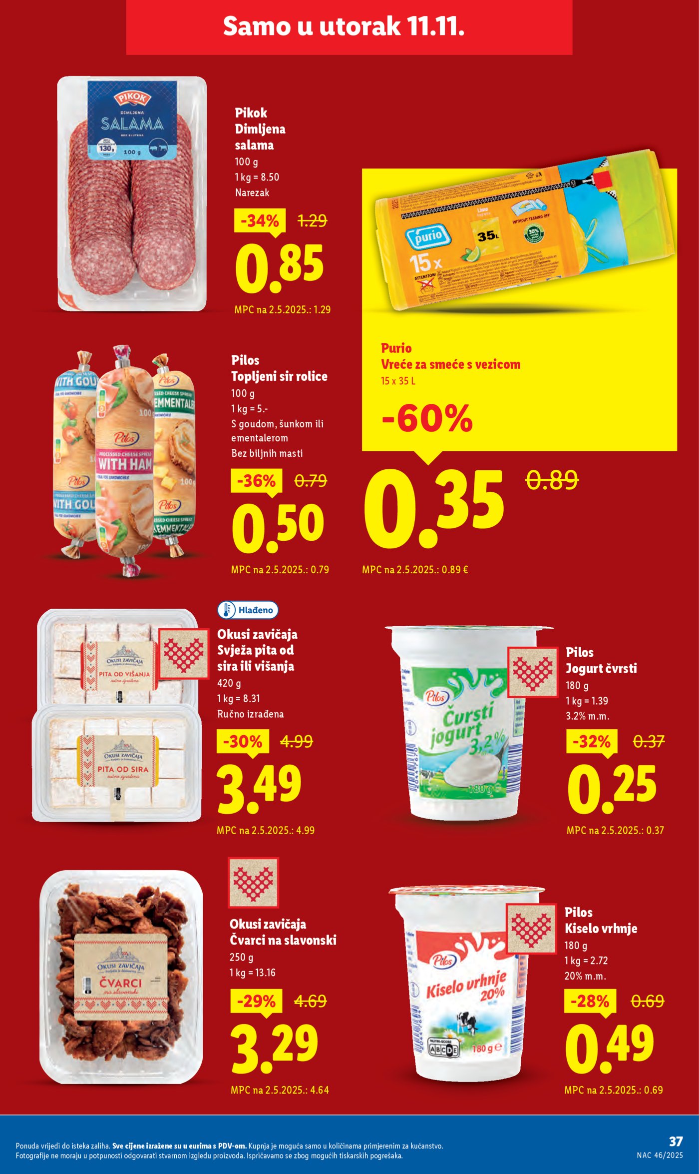 Lidl Super ponuda od ponedjeljka 10.11.-16.11.2025.