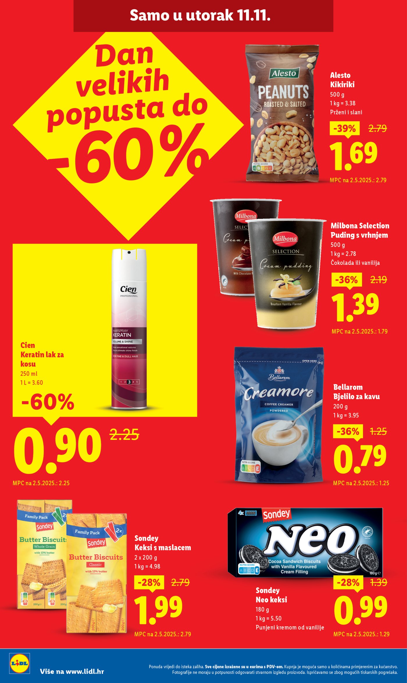 Lidl Super ponuda od ponedjeljka 10.11.-16.11.2025.