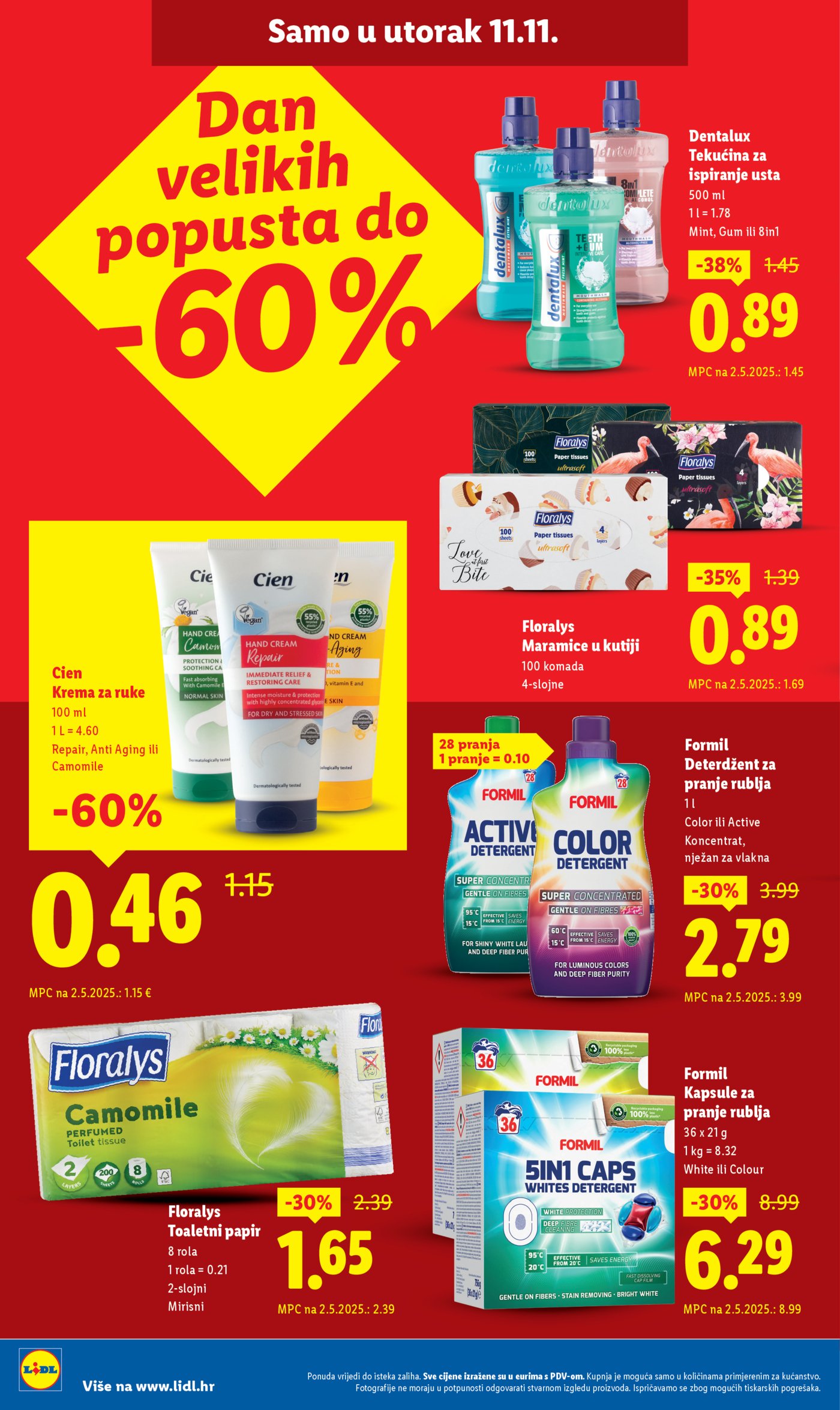 Lidl Super ponuda od ponedjeljka 10.11.-16.11.2025.